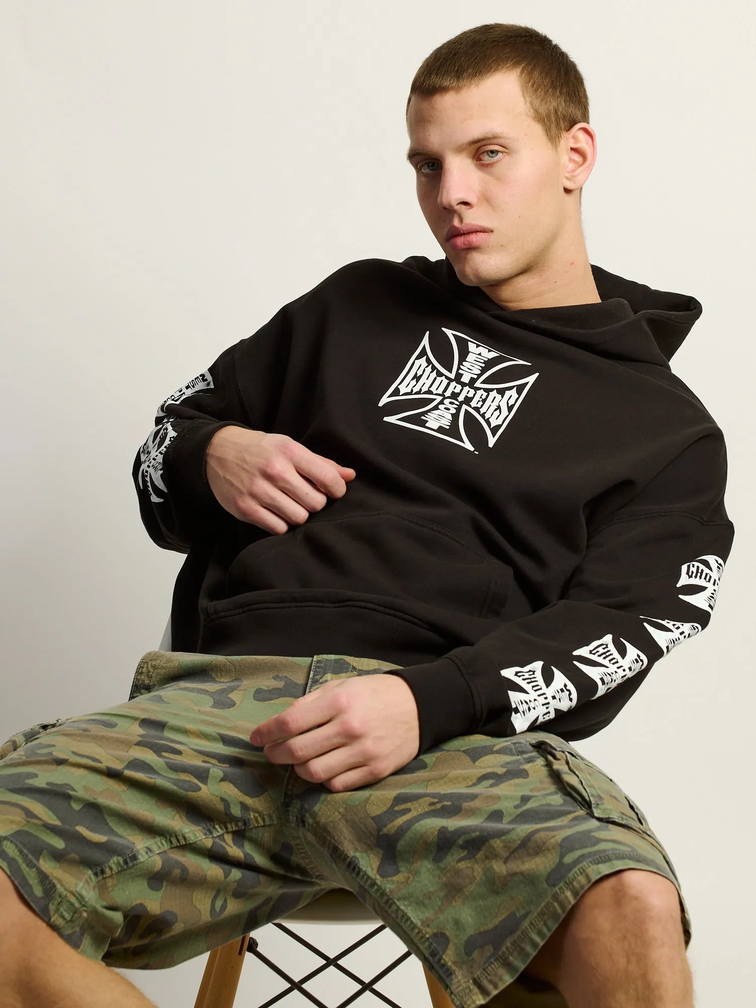 WEST COAST CROSS RELAXED PULL OVER HOODIE sold by Boathouse product image thumbnail 5