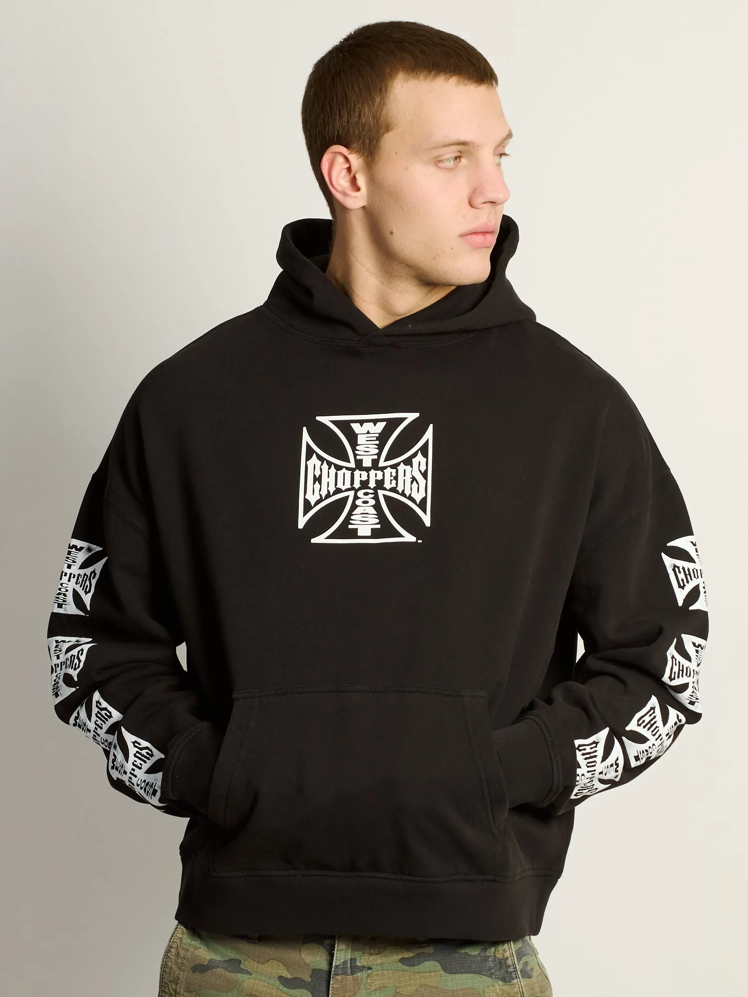 WEST COAST CROSS RELAXED PULL OVER HOODIE sold by Boathouse product image thumbnail 2