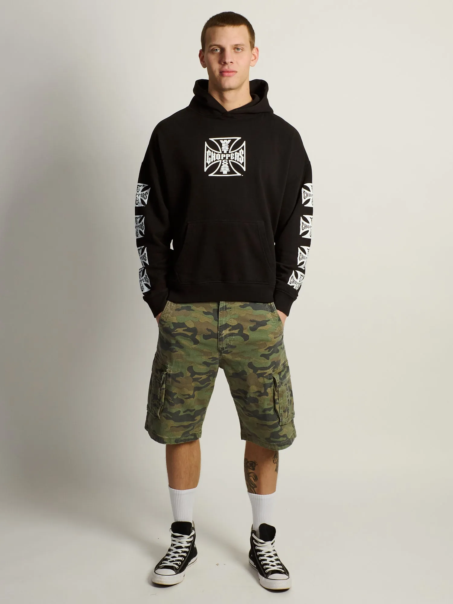WEST COAST CROSS RELAXED PULL OVER HOODIE sold by Boathouse product image thumbnail 3