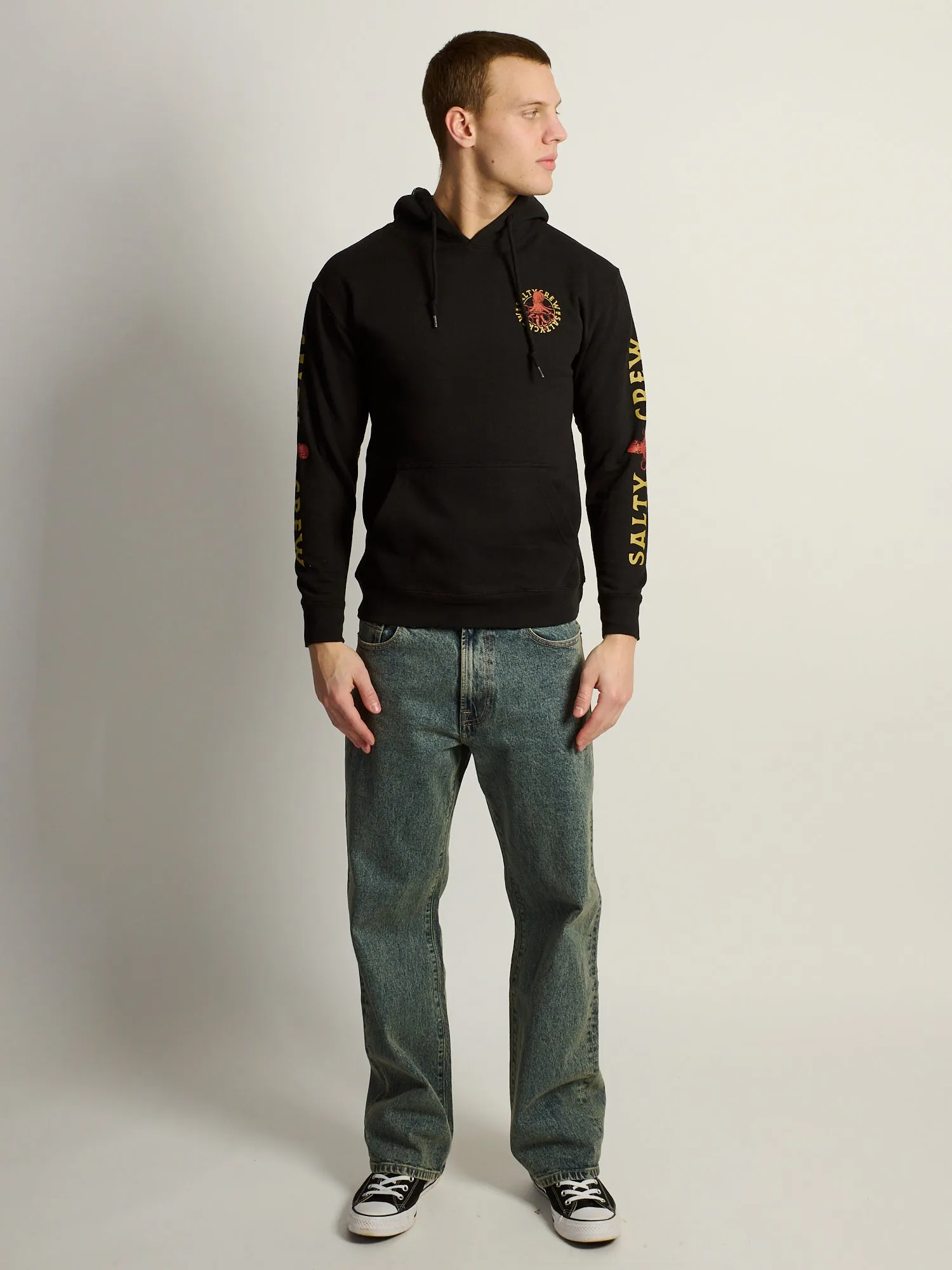 SALTY CREW TENTACLES PULL OVER HODDIE - BLACK sold by Boathouse product image thumbnail 3