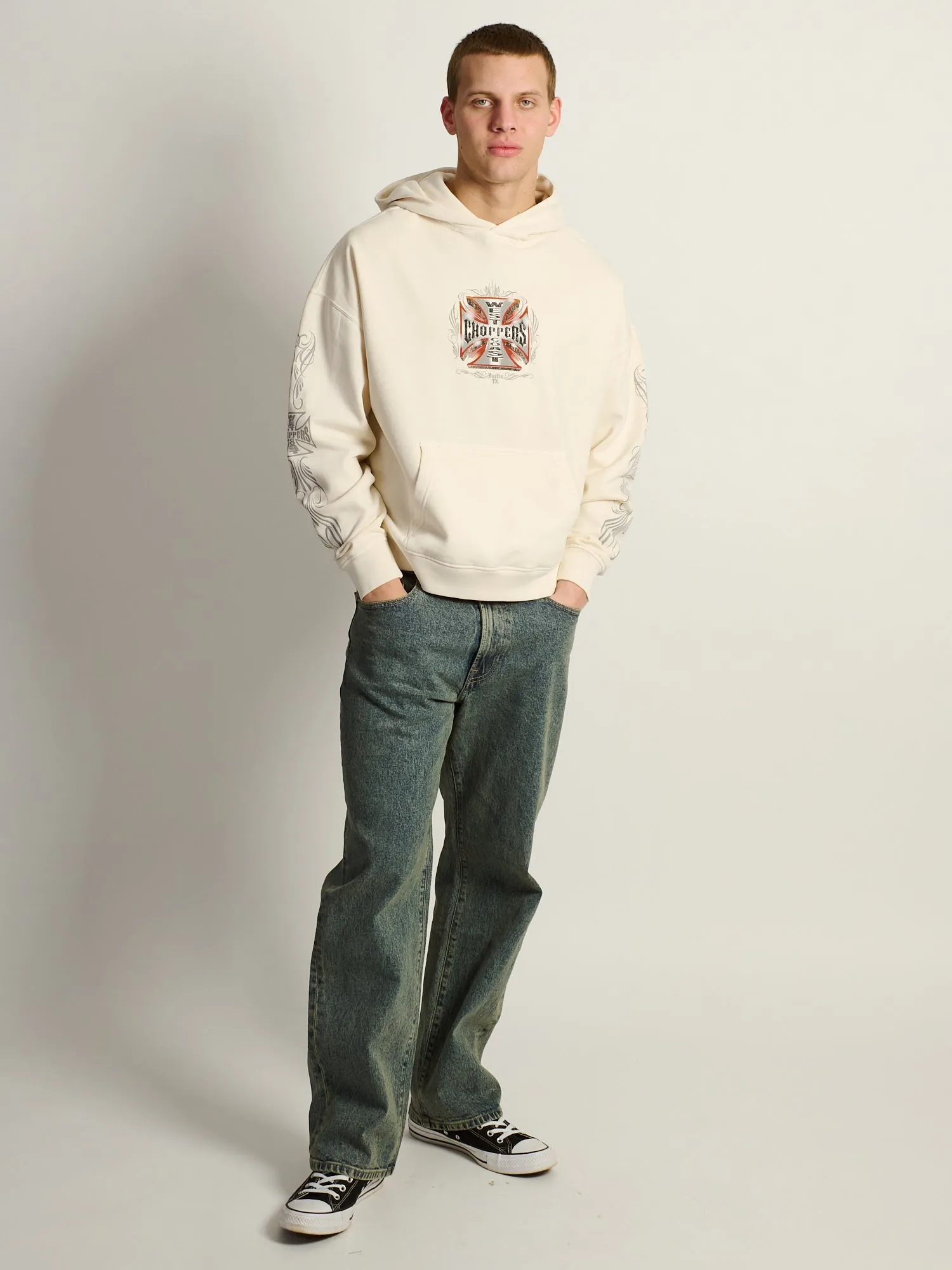 WEST COAST CHOPPER RELAXED PULL OVER HOODIE sold by Boathouse product image thumbnail 3