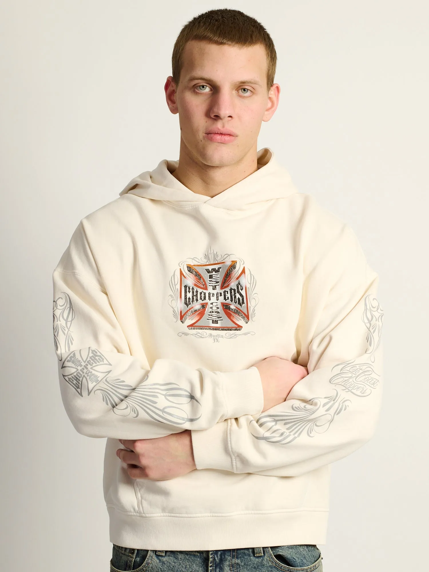 WEST COAST CHOPPER RELAXED PULL OVER HOODIE sold by Boathouse product image thumbnail 4