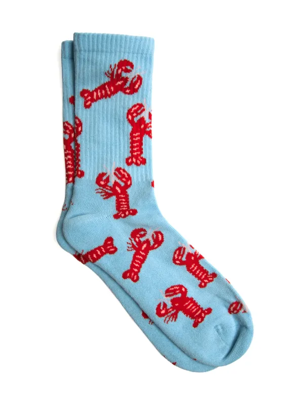 BOATHOUSE LOBSTER SOCKS - LIGHT BLUE made by Boathouse