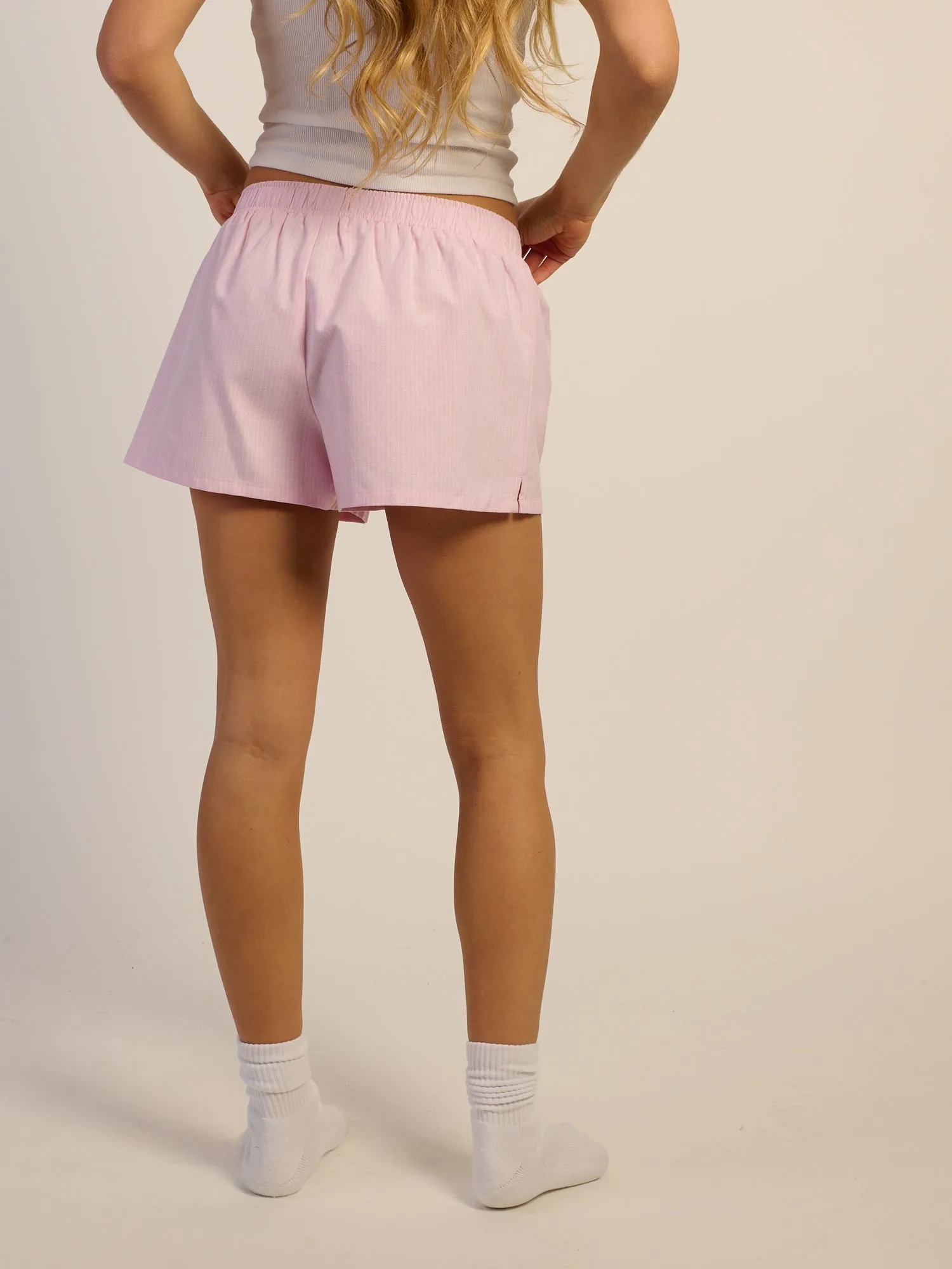 HARLOW TAYLOR BOXER SHORT - WHITE/PINK sold by Boathouse product image thumbnail 5