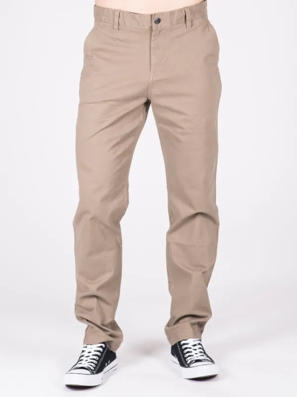 MENS RELAXED CHINO PANTS - KHAKI - CLEARANCE sold by Boathouse