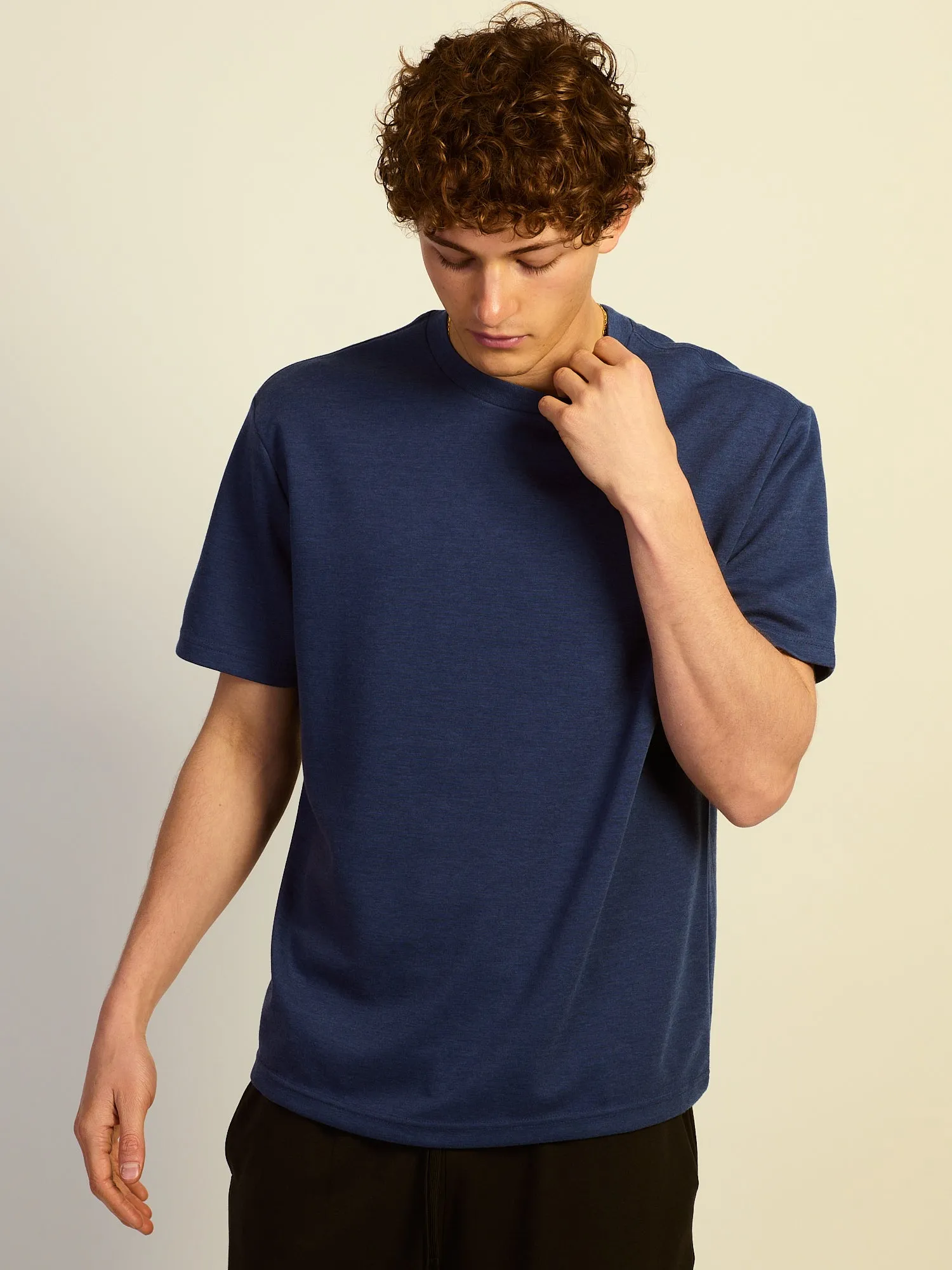 KOLBY RELAXED FIT KEEP COOL TEE - NAVY sold by Boathouse