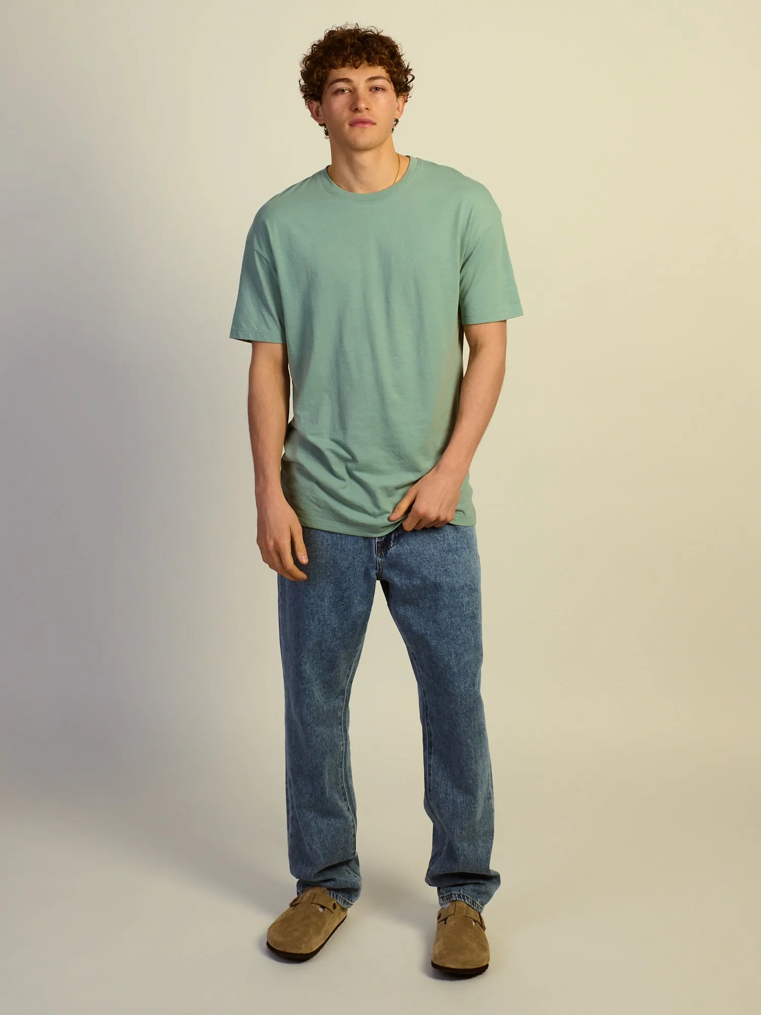 LONG FIT TEE - DUSTY GREEN sold by Boathouse product image thumbnail 2