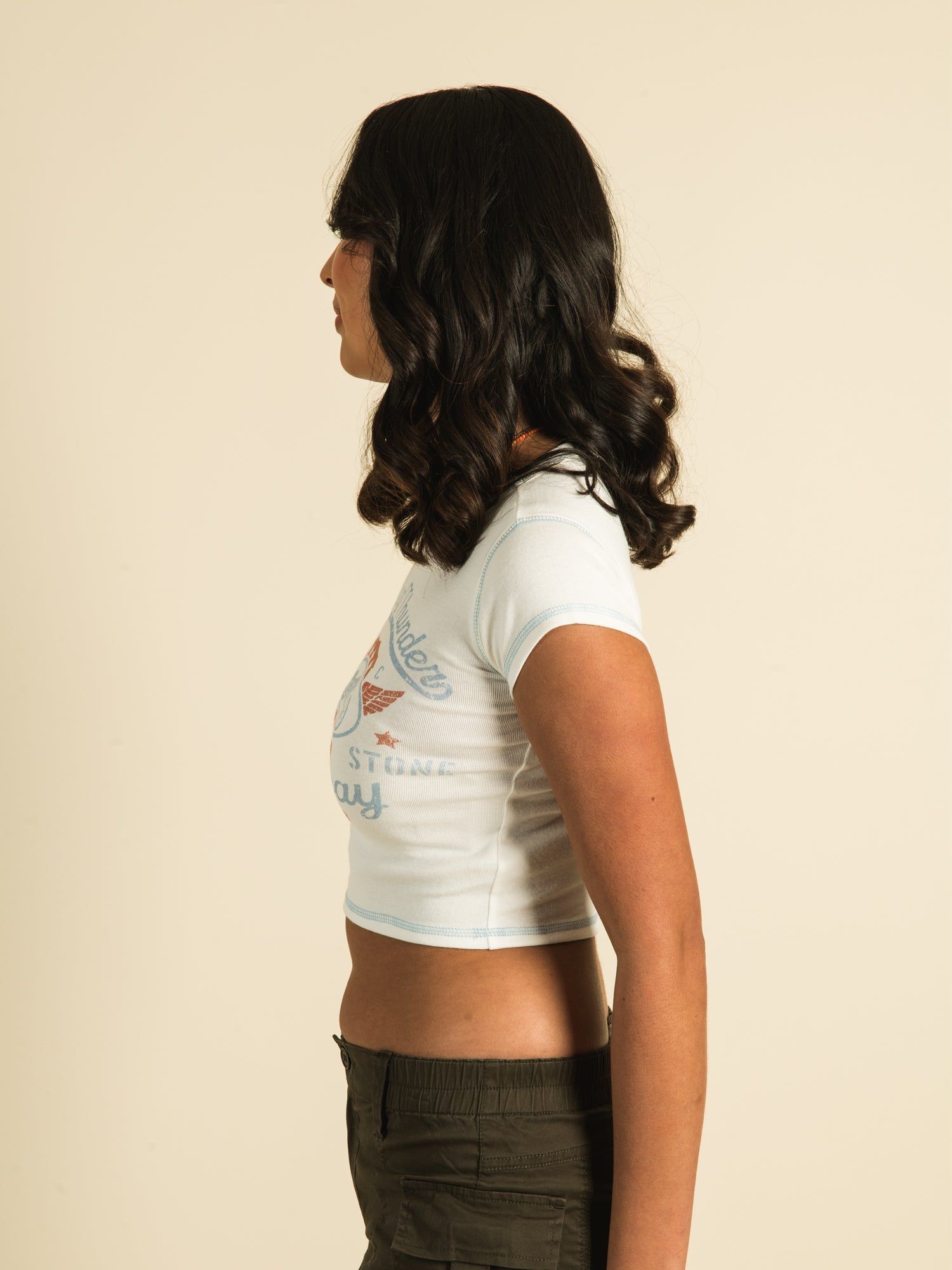 HARLOW CONTRAST STITCH T-SHIRT - CLEARANCE sold by Boathouse product image thumbnail 3