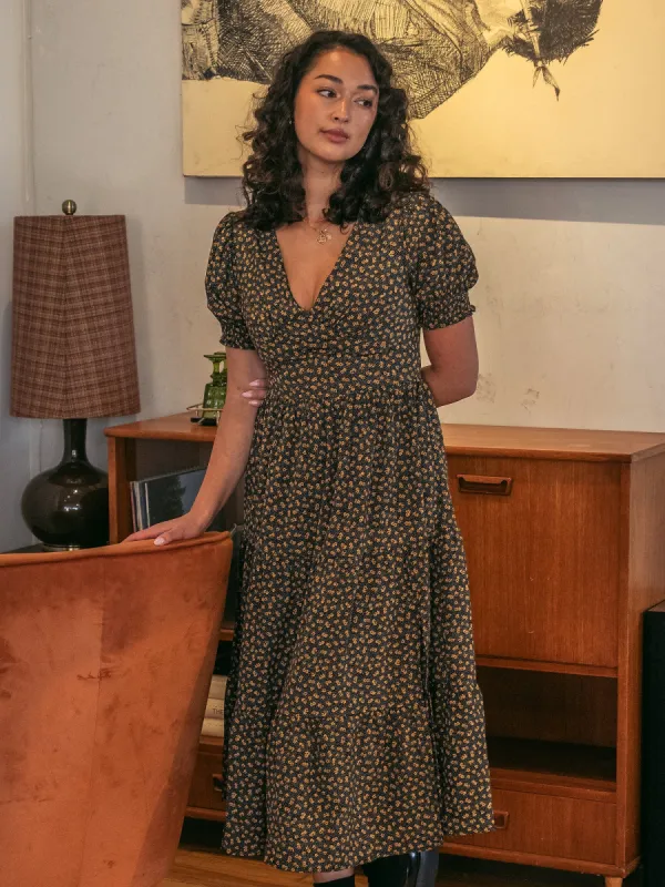 DAISY STREET LTD TIERED MIDI FLORAL DRESS - CLEARANCE sold by Boathouse