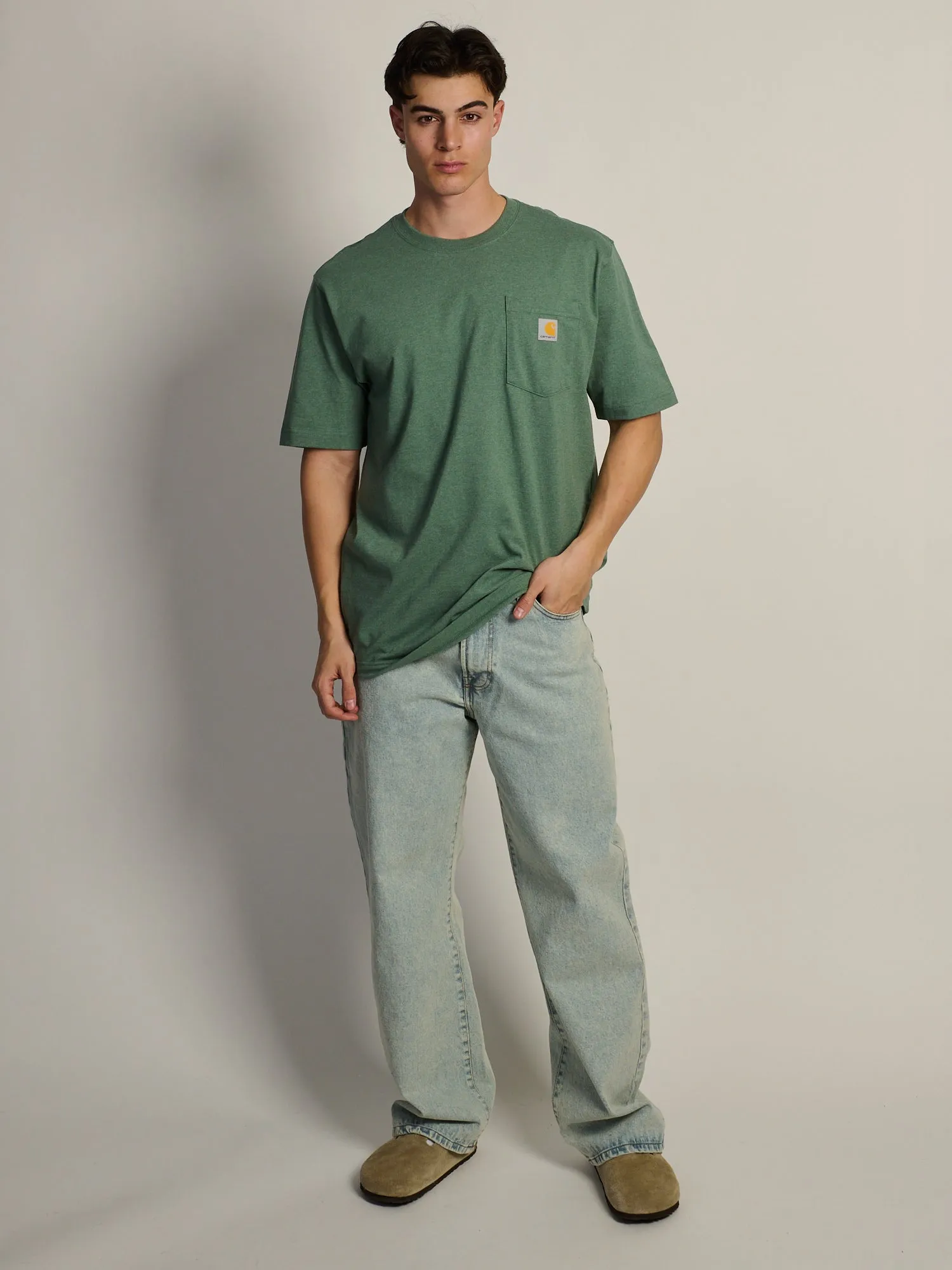 CARHARTT WORKWEAR POCKET T-SHIRT - GREEN sold by Boathouse product image thumbnail 2