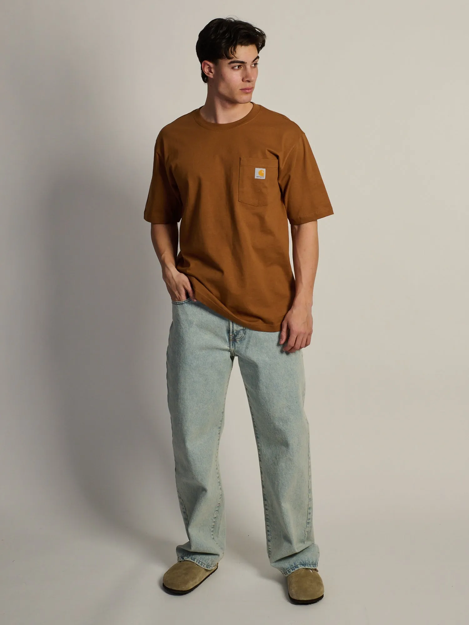 CARHARTT WORKWEAR POCKET T-SHIRT - BROWN sold by Boathouse product image thumbnail 2
