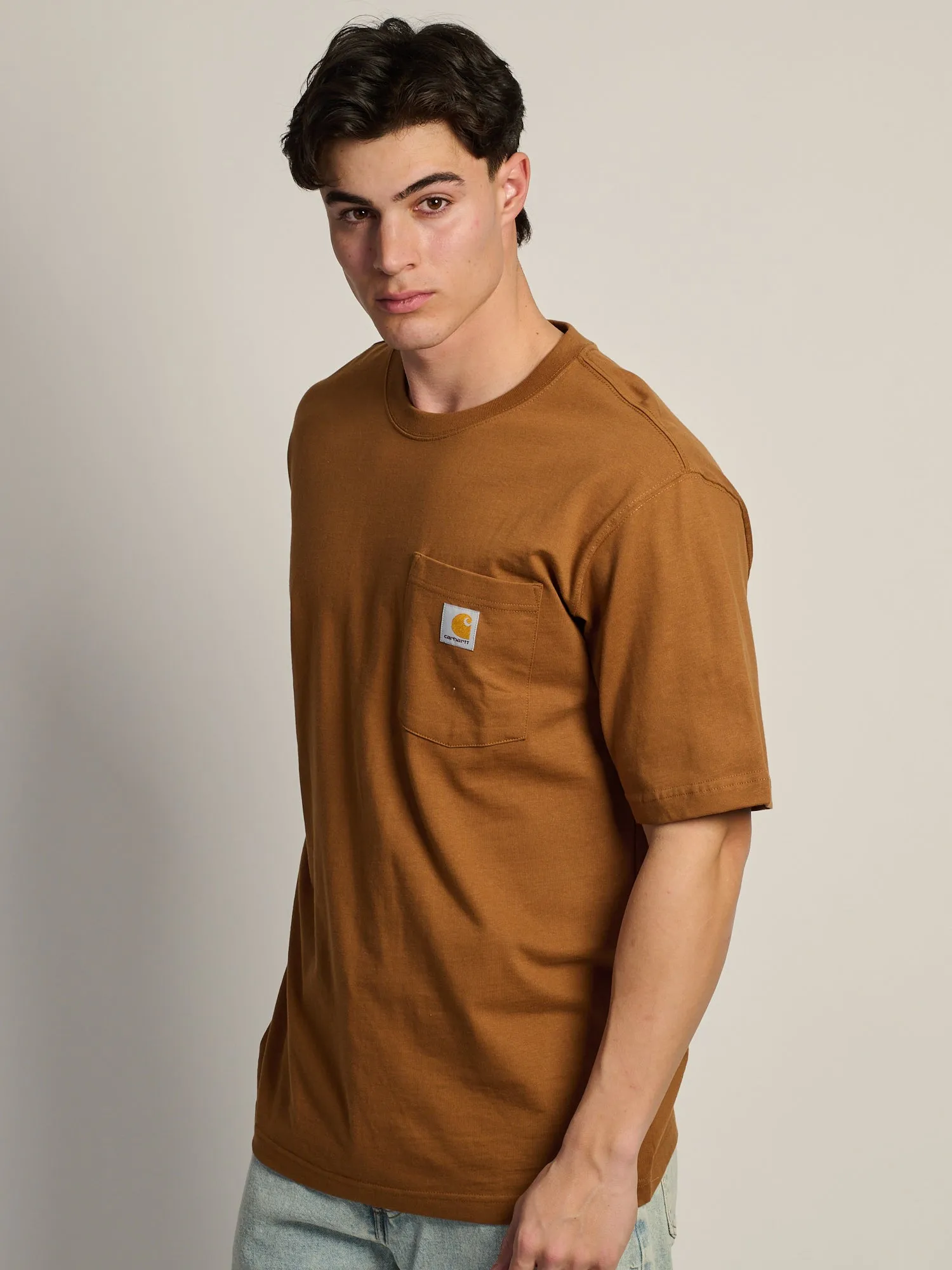 CARHARTT WORKWEAR POCKET T-SHIRT - BROWN sold by Boathouse product image thumbnail 3