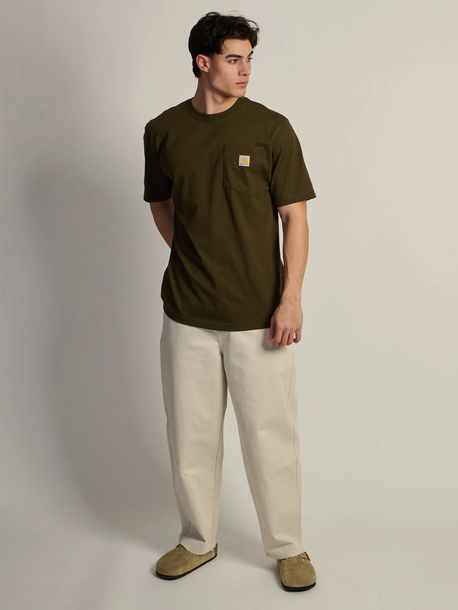 CARHARTT WORKWEAR POCKET T-SHIRT - LOG HEATHER sold by Boathouse product image thumbnail 2
