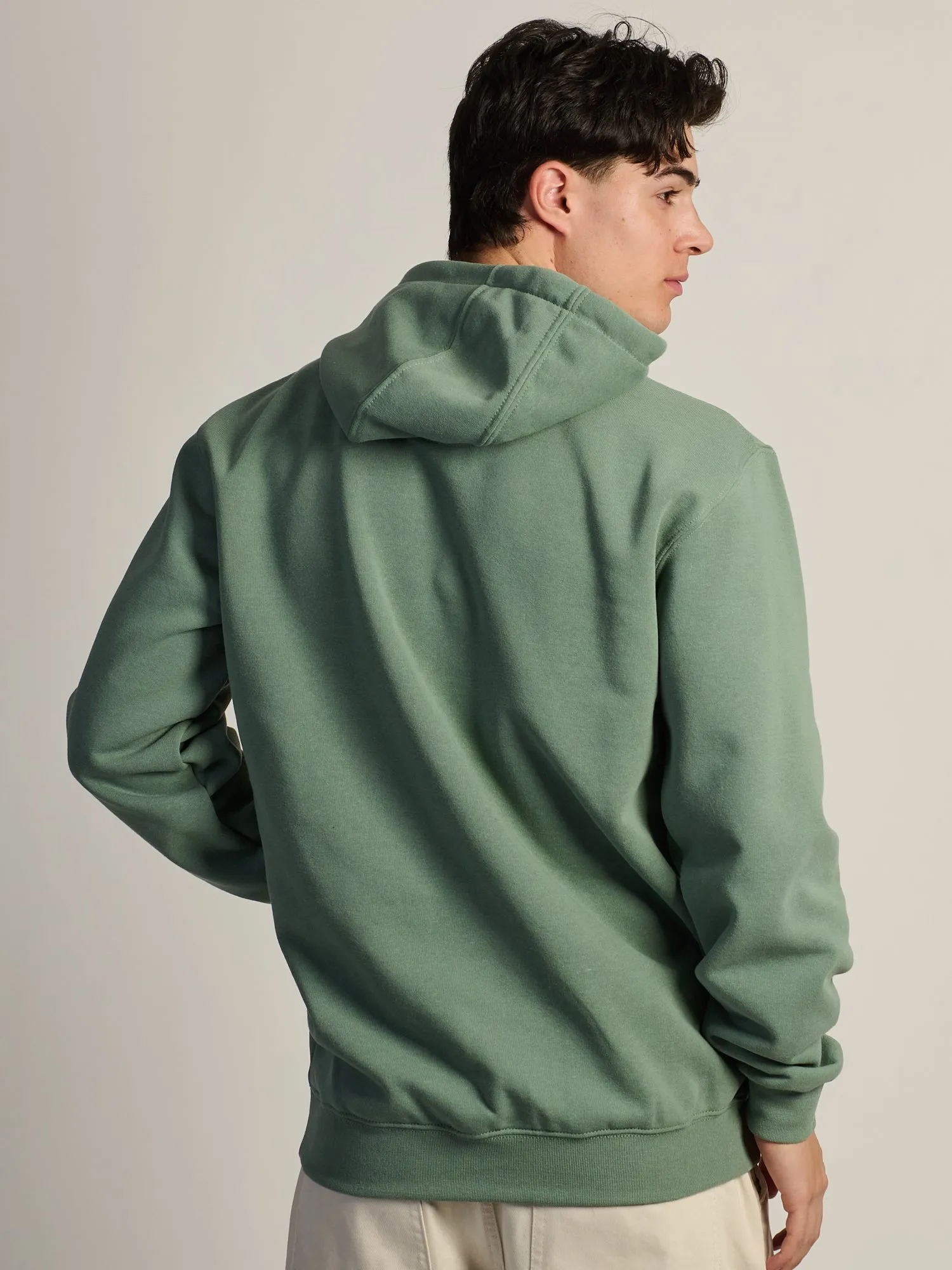 CARHARTT LOGO SLEEVE PULL OVER HOODIE - GREEN FOG sold by Boathouse product image thumbnail 4