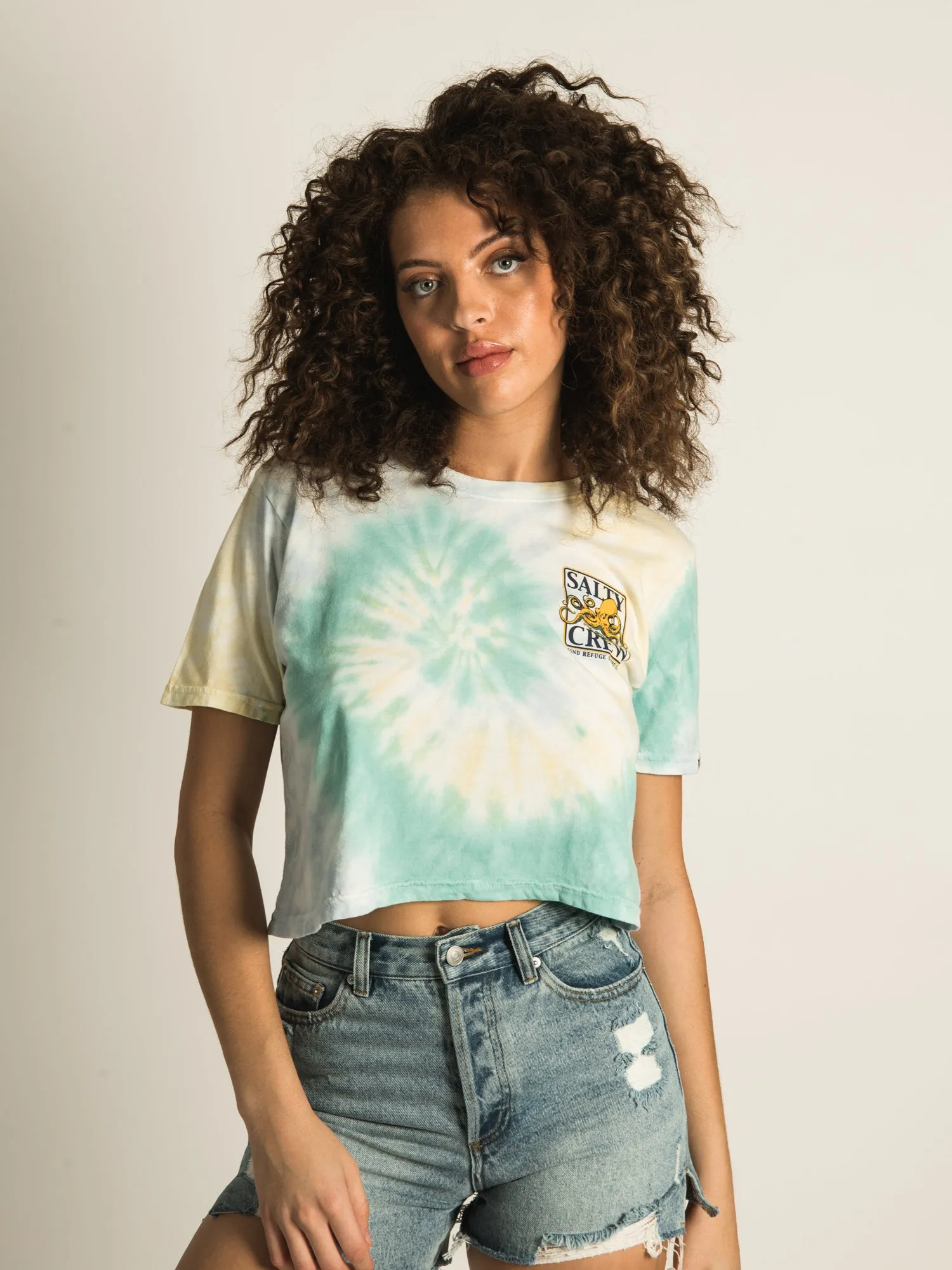 SALTY CREW INK SLINGER CROP BOYFRIEND T-SHIRT - CLEARANCE sold by Boathouse product image thumbnail 2