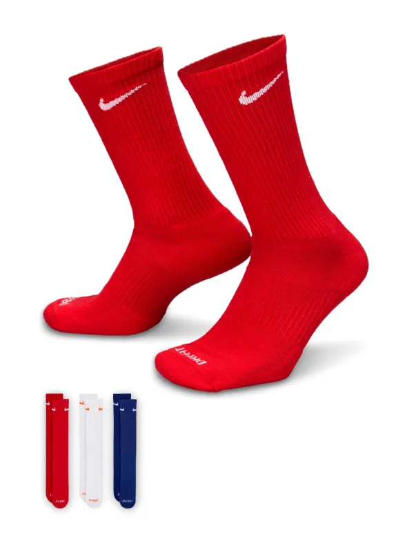 NIKE EVERYDAY CUSHION 3 PACK SOCKS - MULTI sold by Boathouse
