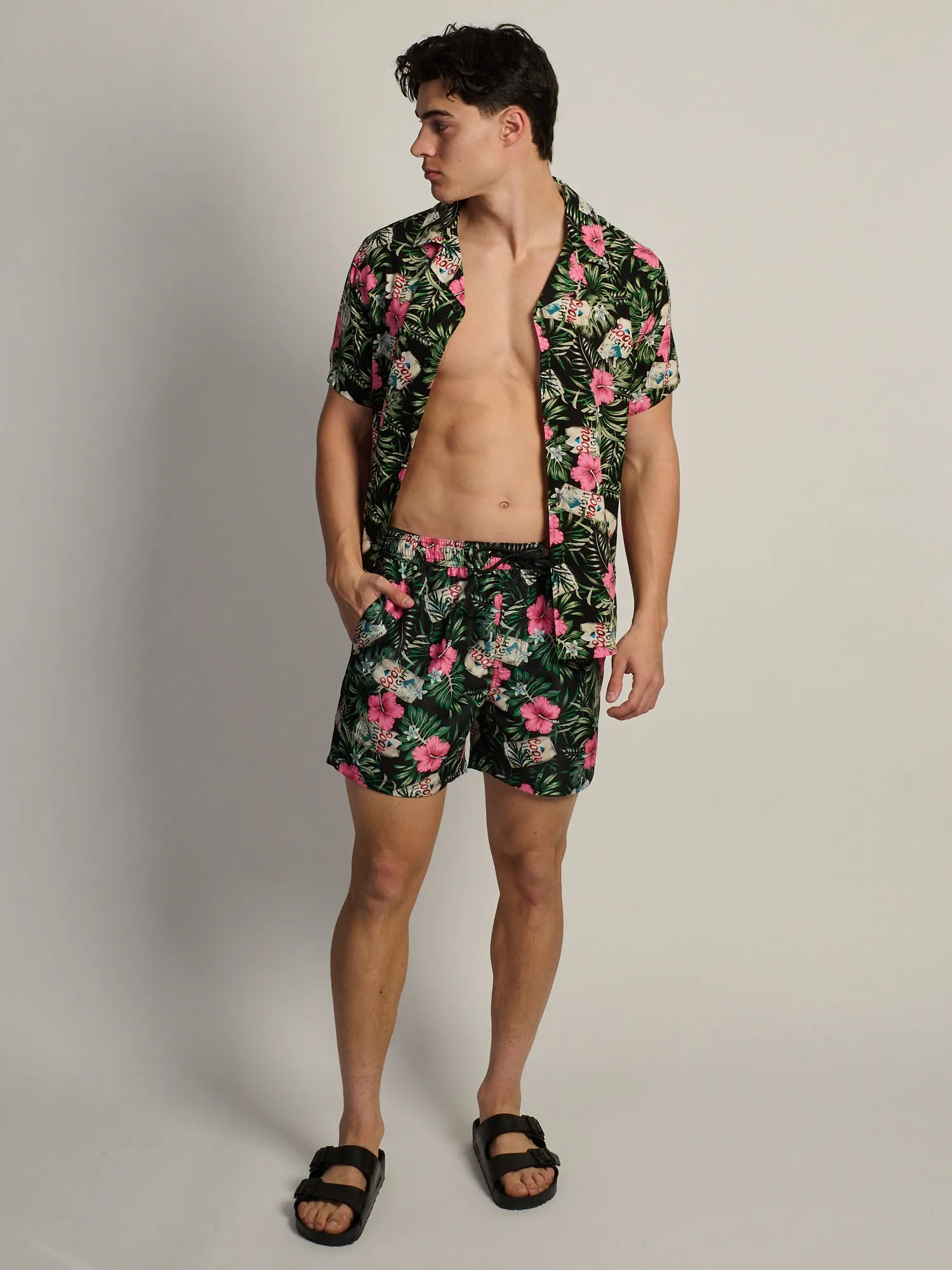 COORS LIGHT FLORAL SWIM SHORT sold by Boathouse product image thumbnail 5