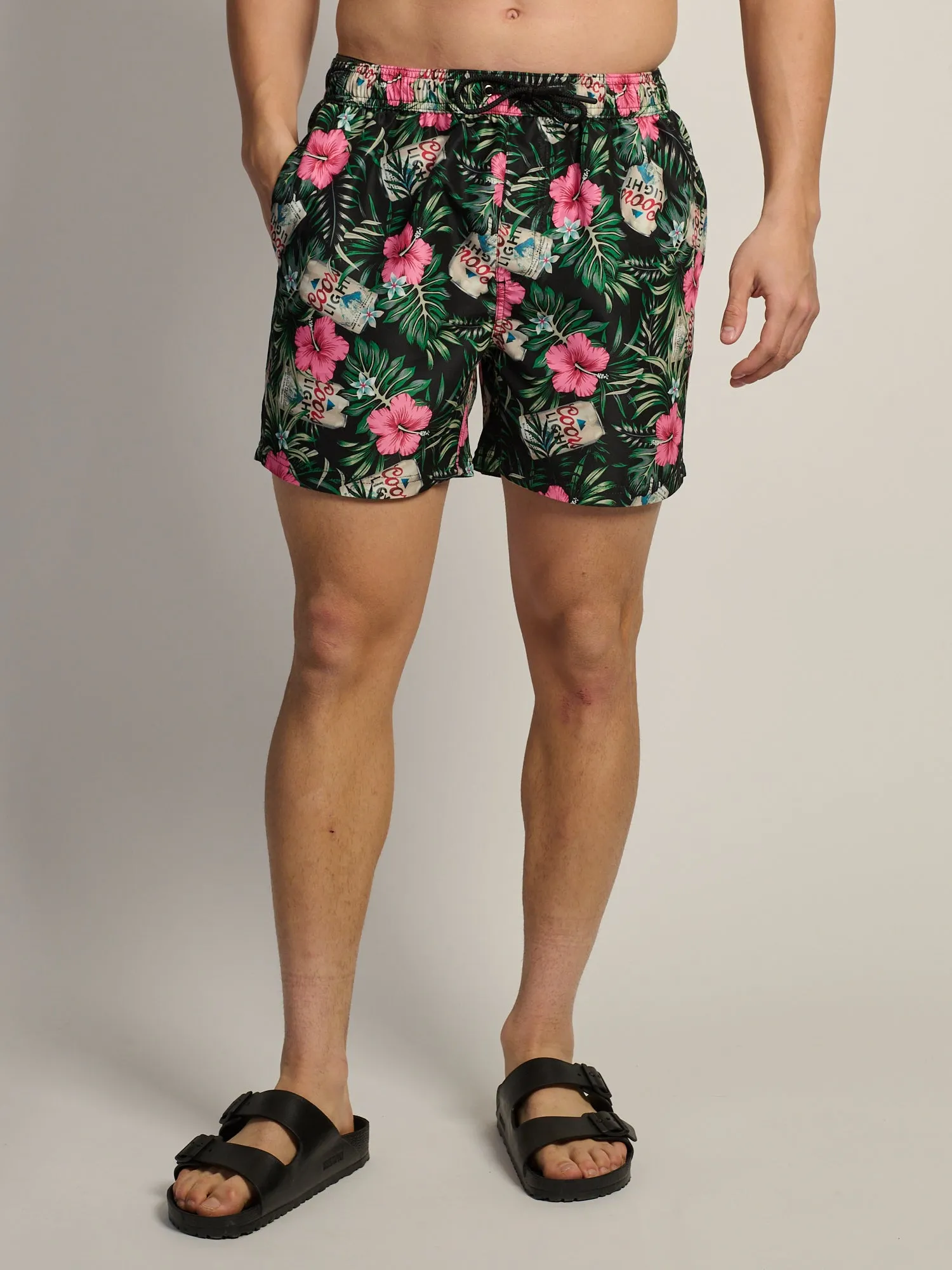 COORS LIGHT FLORAL SWIM SHORT sold by Boathouse