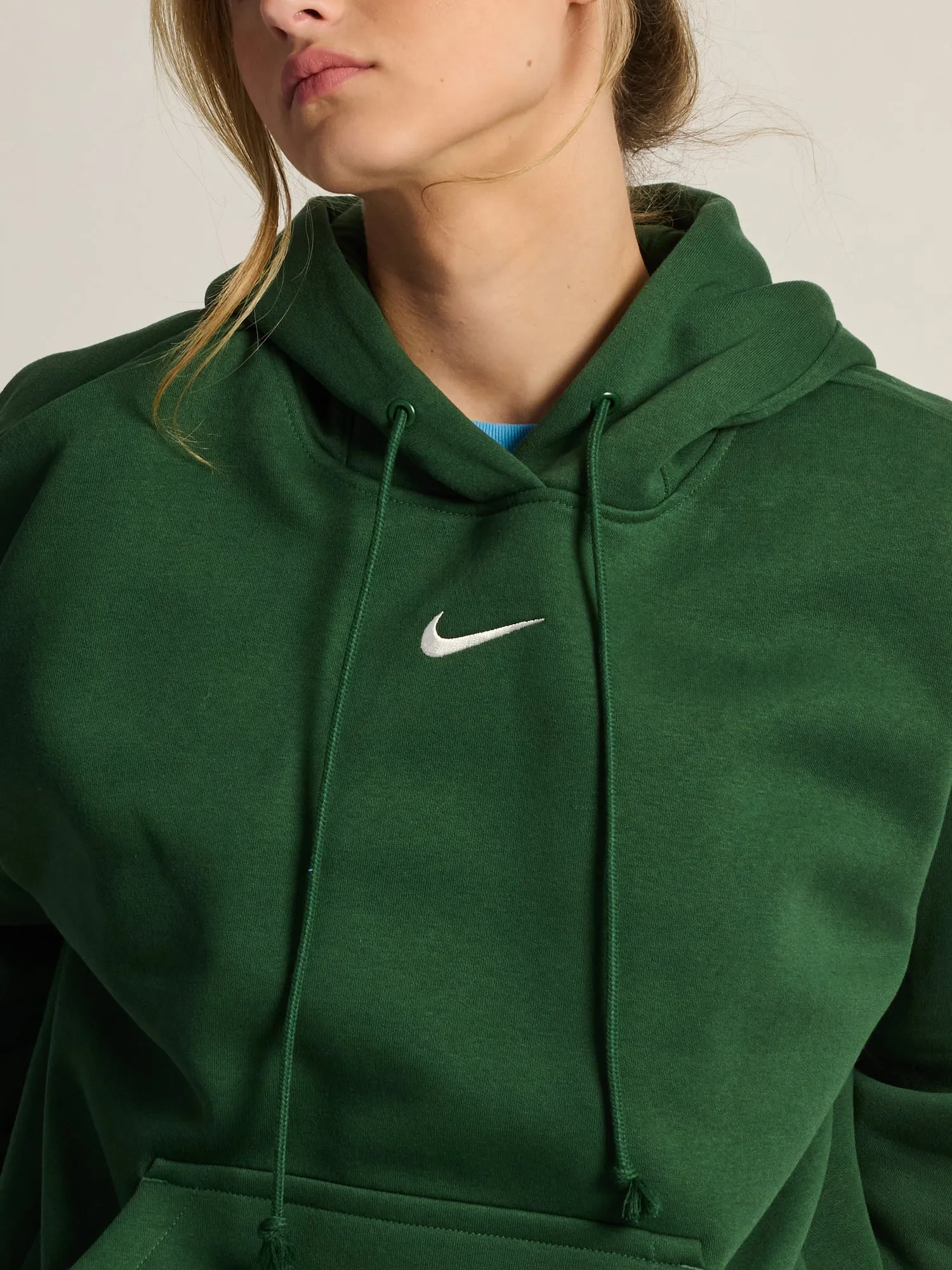 NIKE SPORTSWEAR PHOENIX FLEECE OVERSIZED PULL OVER HOODIE - FOREST sold by Boathouse product image thumbnail 3
