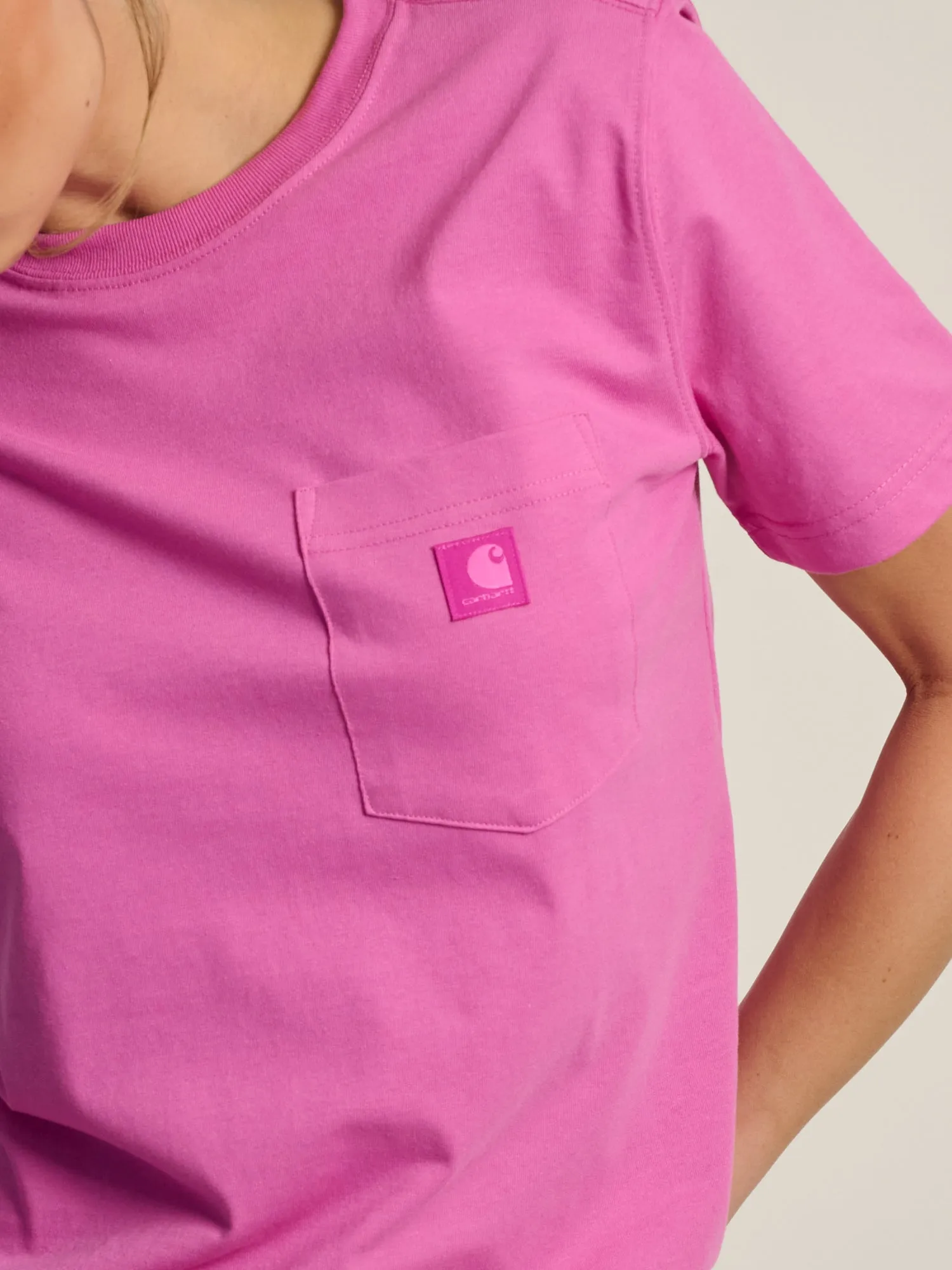 CARHARTT IRVINE RELAXED TEE - FUSCHIA sold by Boathouse product image thumbnail 3
