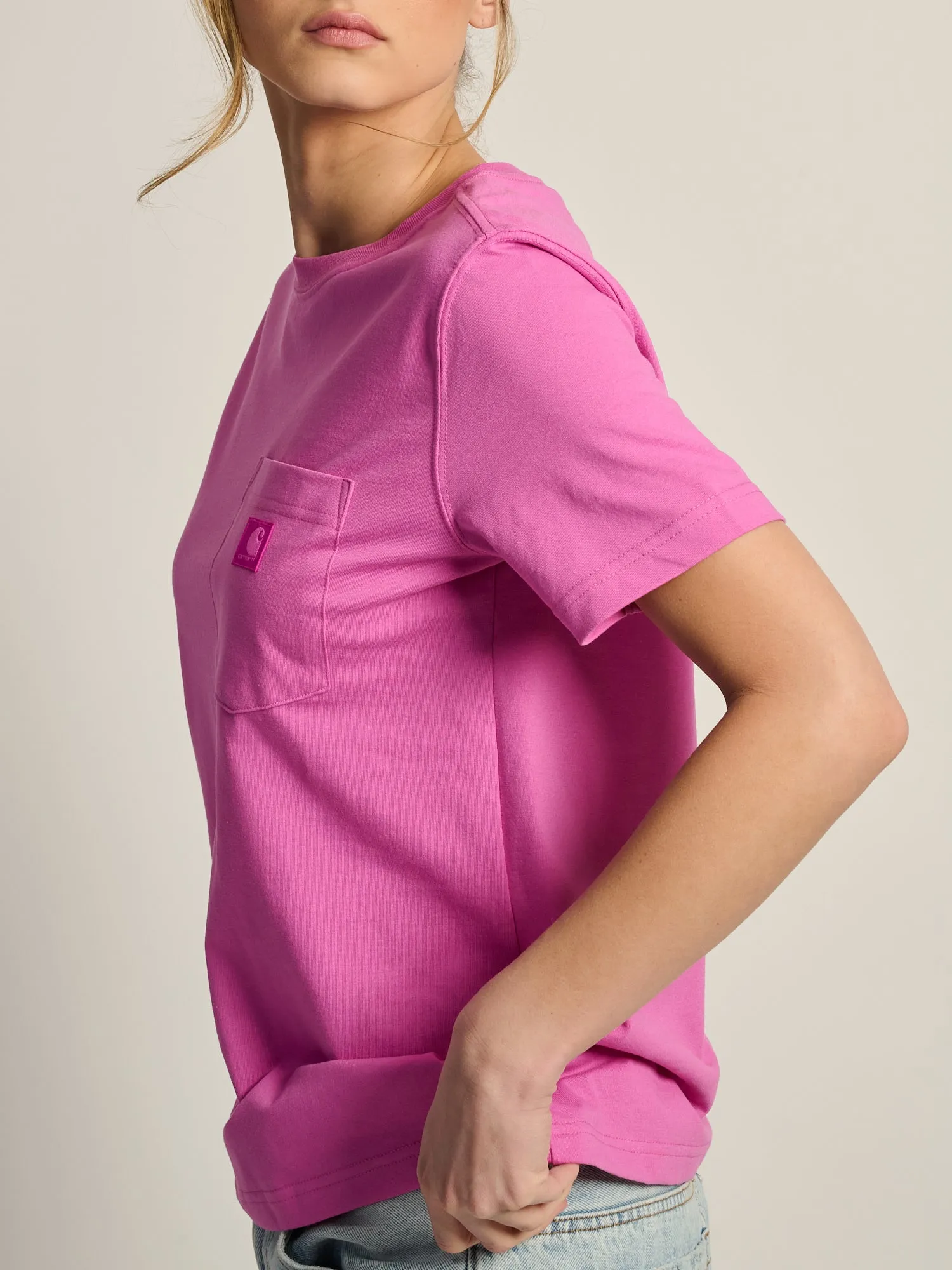 CARHARTT IRVINE RELAXED TEE - FUSCHIA sold by Boathouse product image thumbnail 4