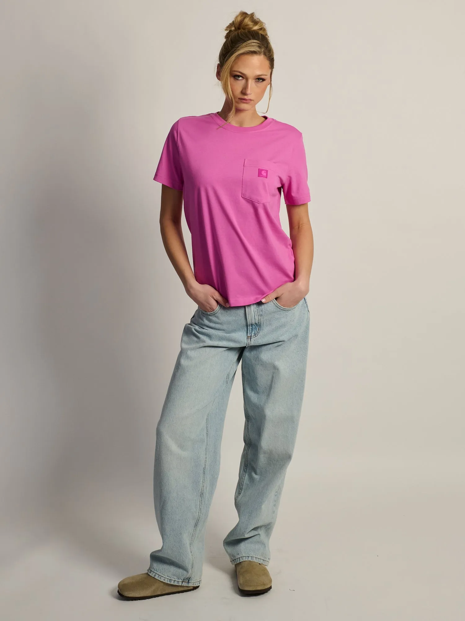 CARHARTT IRVINE RELAXED TEE - FUSCHIA sold by Boathouse product image thumbnail 2