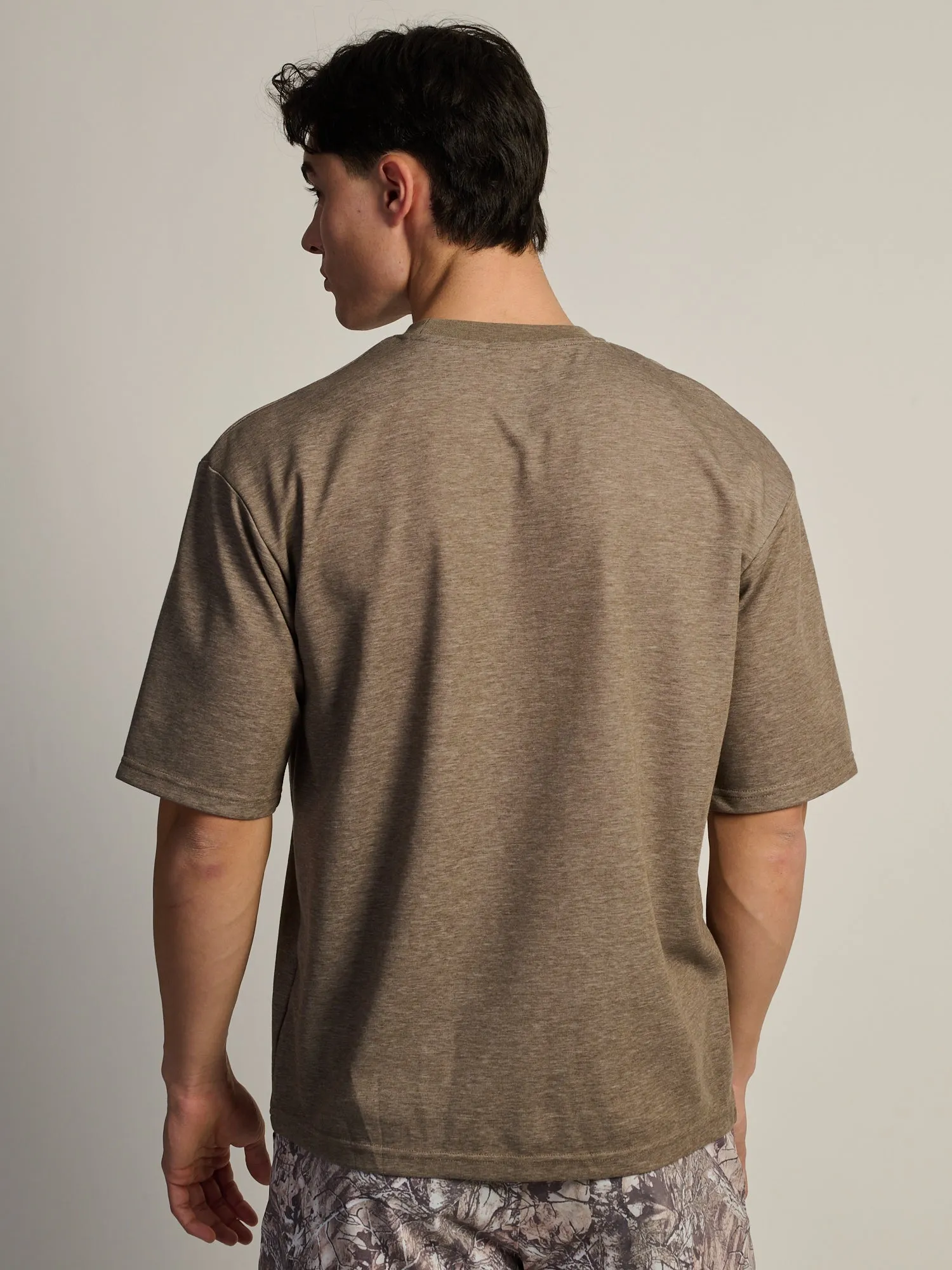KOLBY BOXY FIT TEE - HEATHER BROWN sold by Boathouse product image thumbnail 4