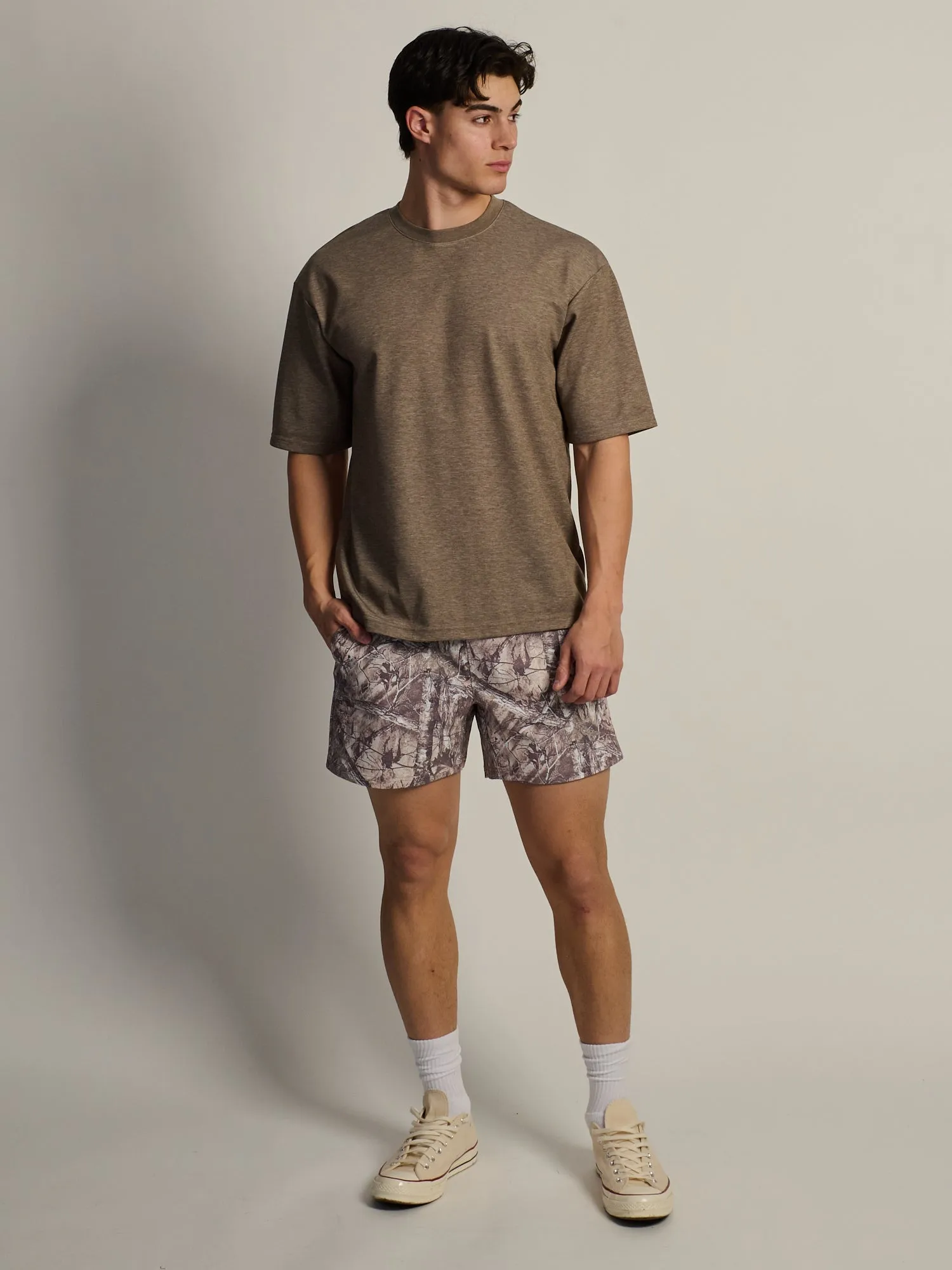 KOLBY BOXY FIT TEE - HEATHER BROWN sold by Boathouse product image thumbnail 2