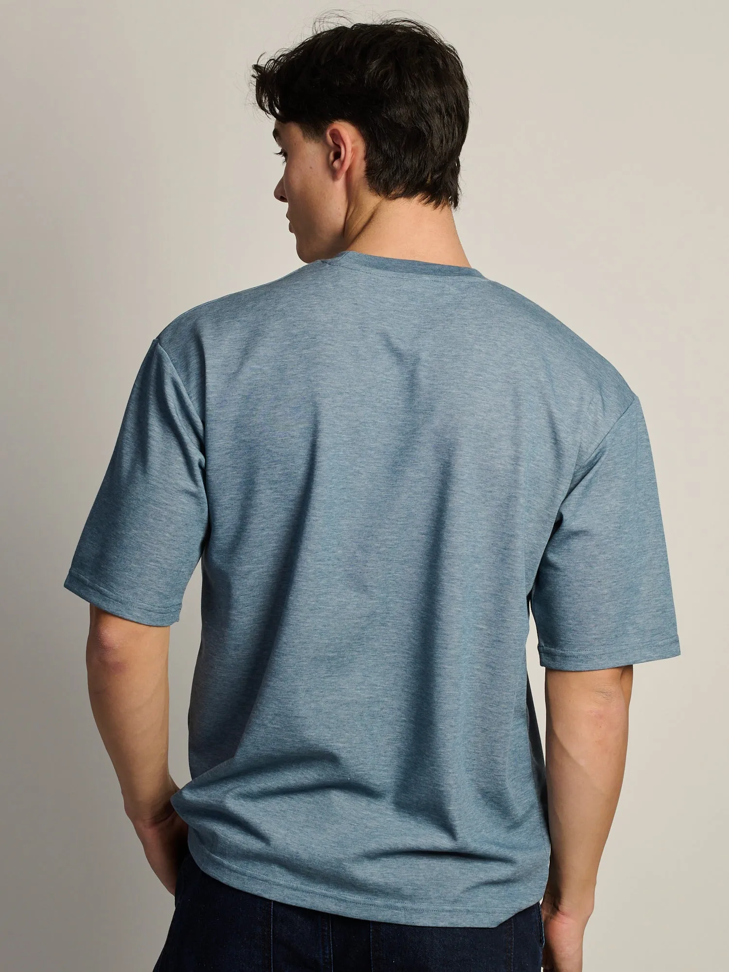 KOLBY BOXY FIT TEE - HEATHER BLUE sold by Boathouse product image thumbnail 4