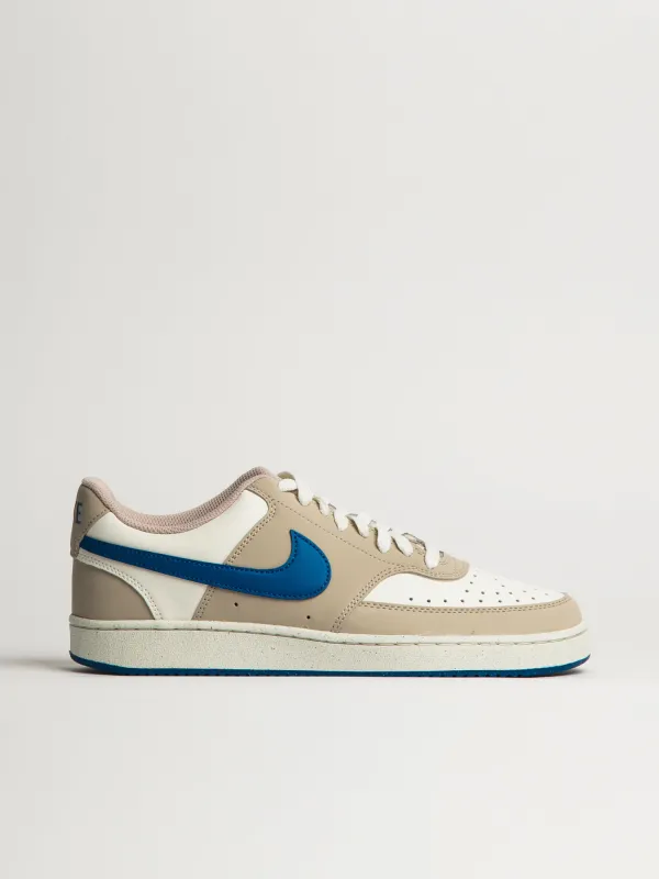 MENS NIKE COURT VISION LOW SNEAKER - WHITE/BLUE sold by Boathouse