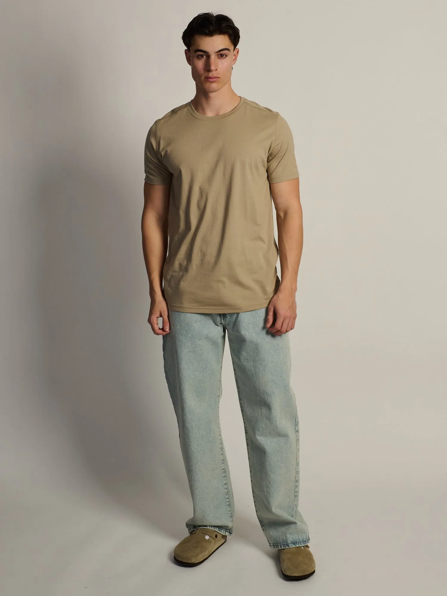 VICTOR CREWNECK TEE - TAUPE sold by Boathouse product image thumbnail 2