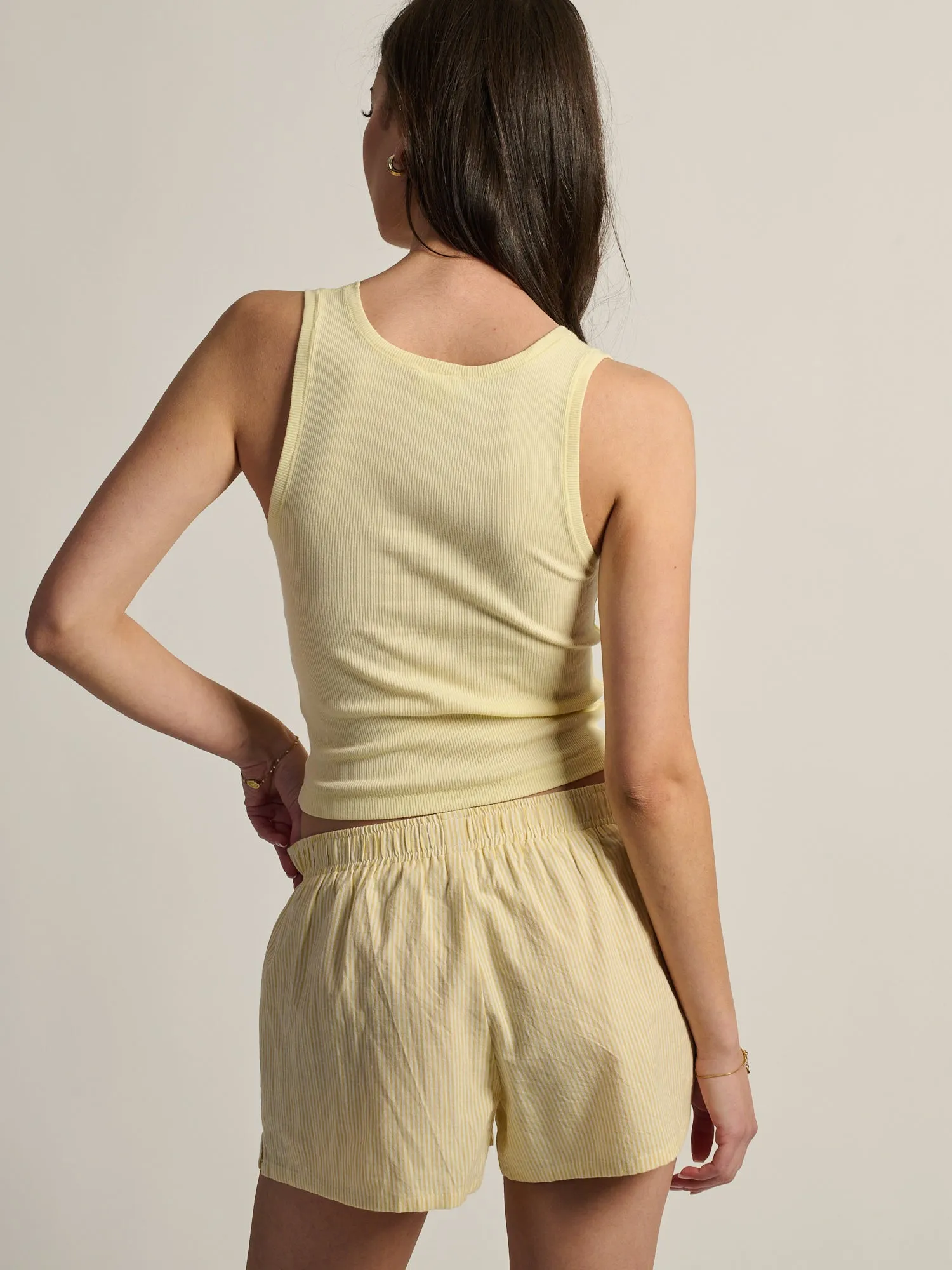 HARLOW ESSENTIAL SQUARENECK TANK - YELLOW sold by Boathouse product image thumbnail 5