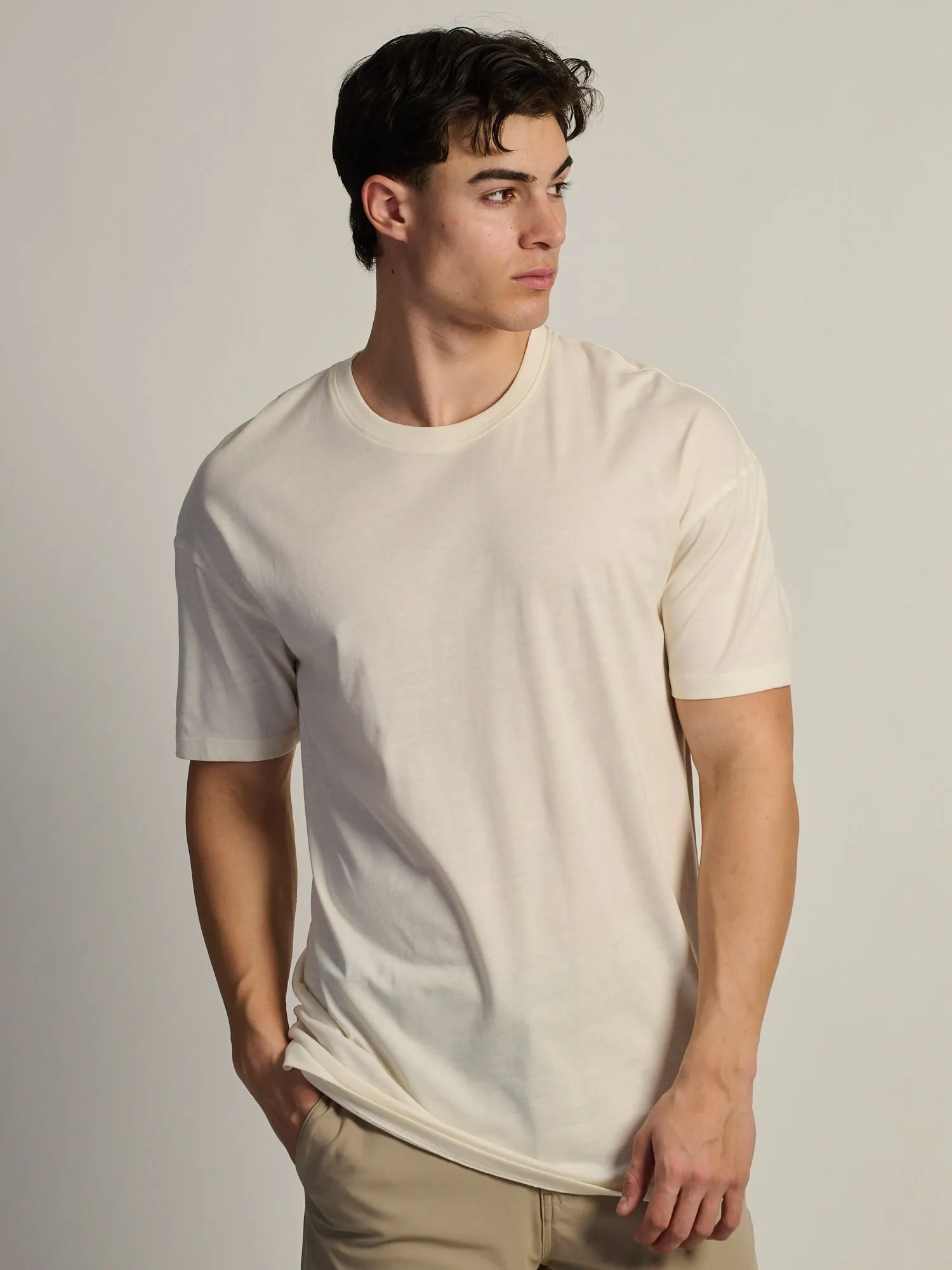 LONG FIT TEE - OFF WHITE sold by Boathouse