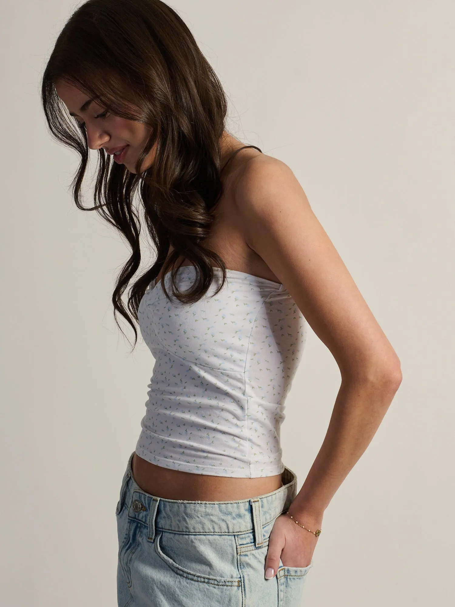 HARLOW NINA TUBE TOP - DITSY sold by Boathouse product image thumbnail 4