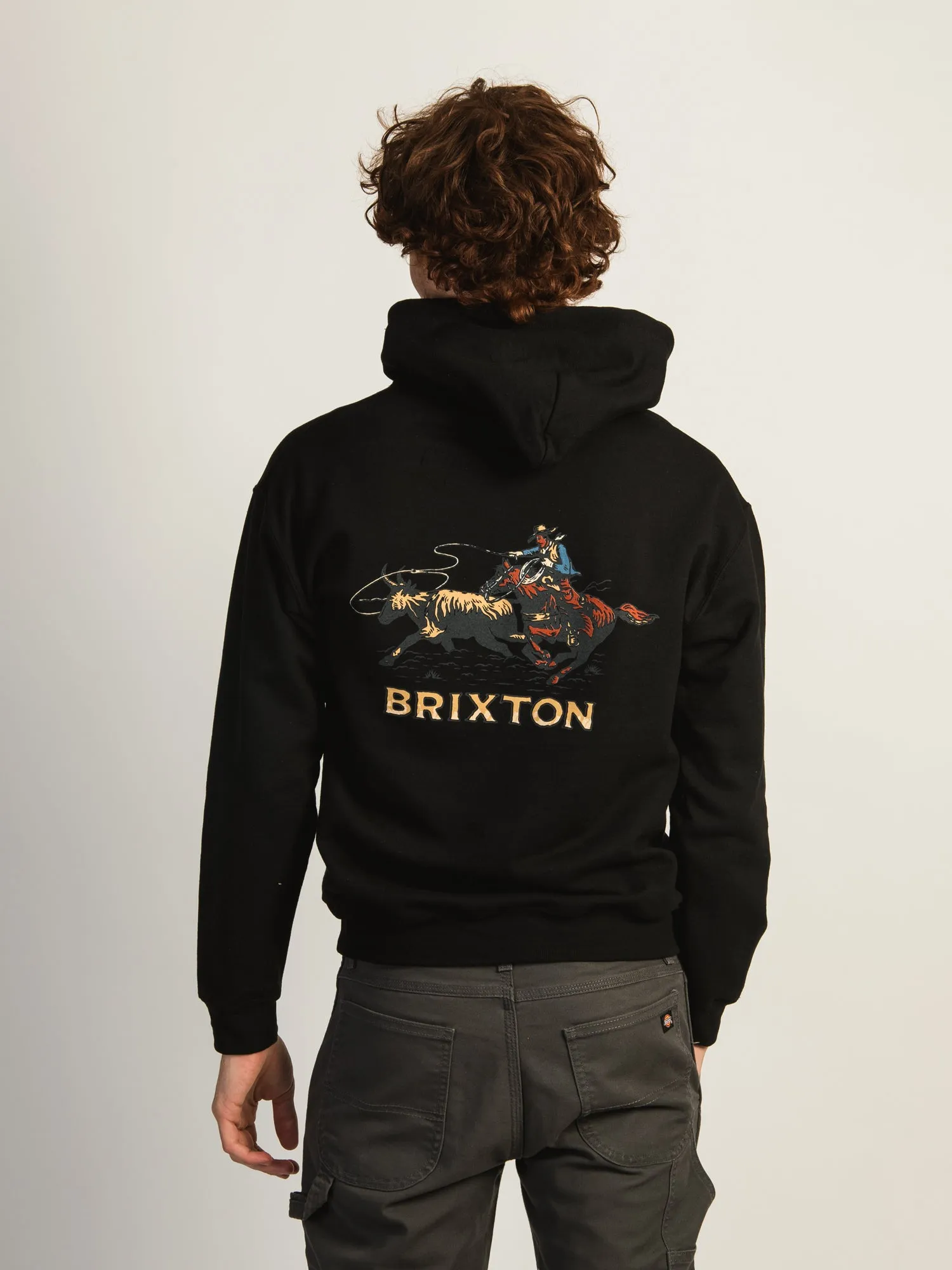 BRIXTON WRANGLING PULLOVER HOODIE sold by Boathouse