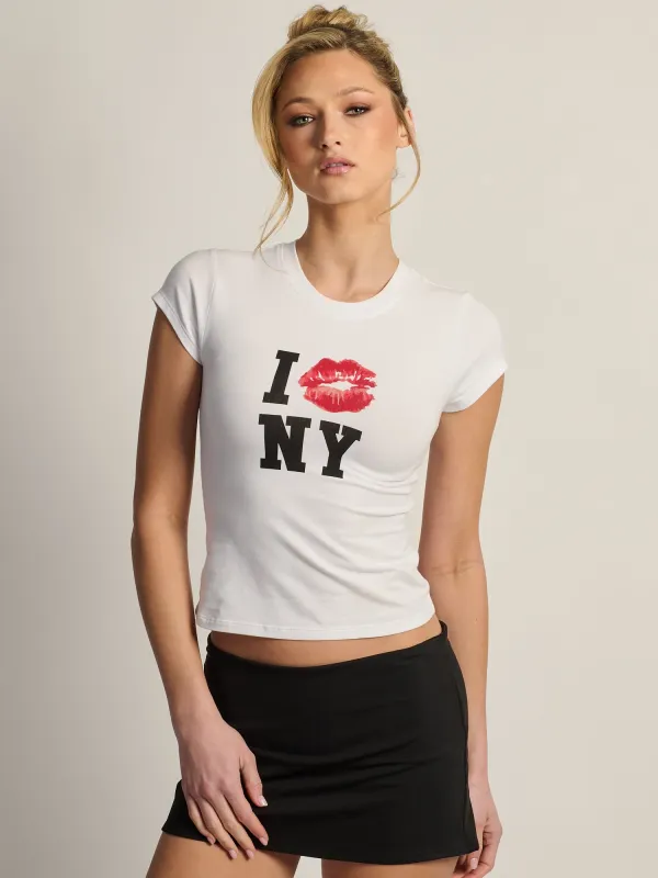 HARLOW KATIE TEE - NY - WHITE sold by Boathouse
