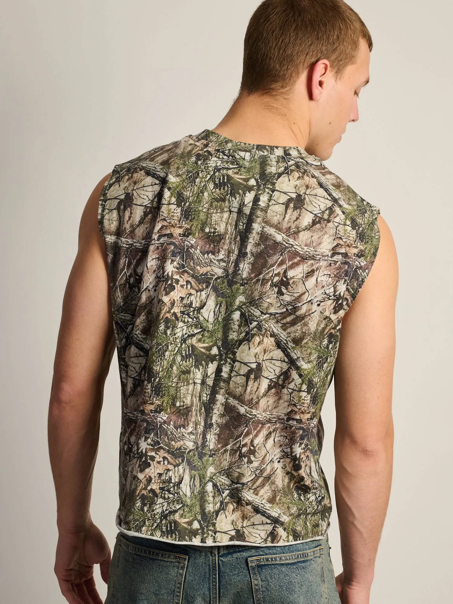 KOLBY SHORT CUT MUSCLE TANK - CAMO sold by Boathouse product image thumbnail 5