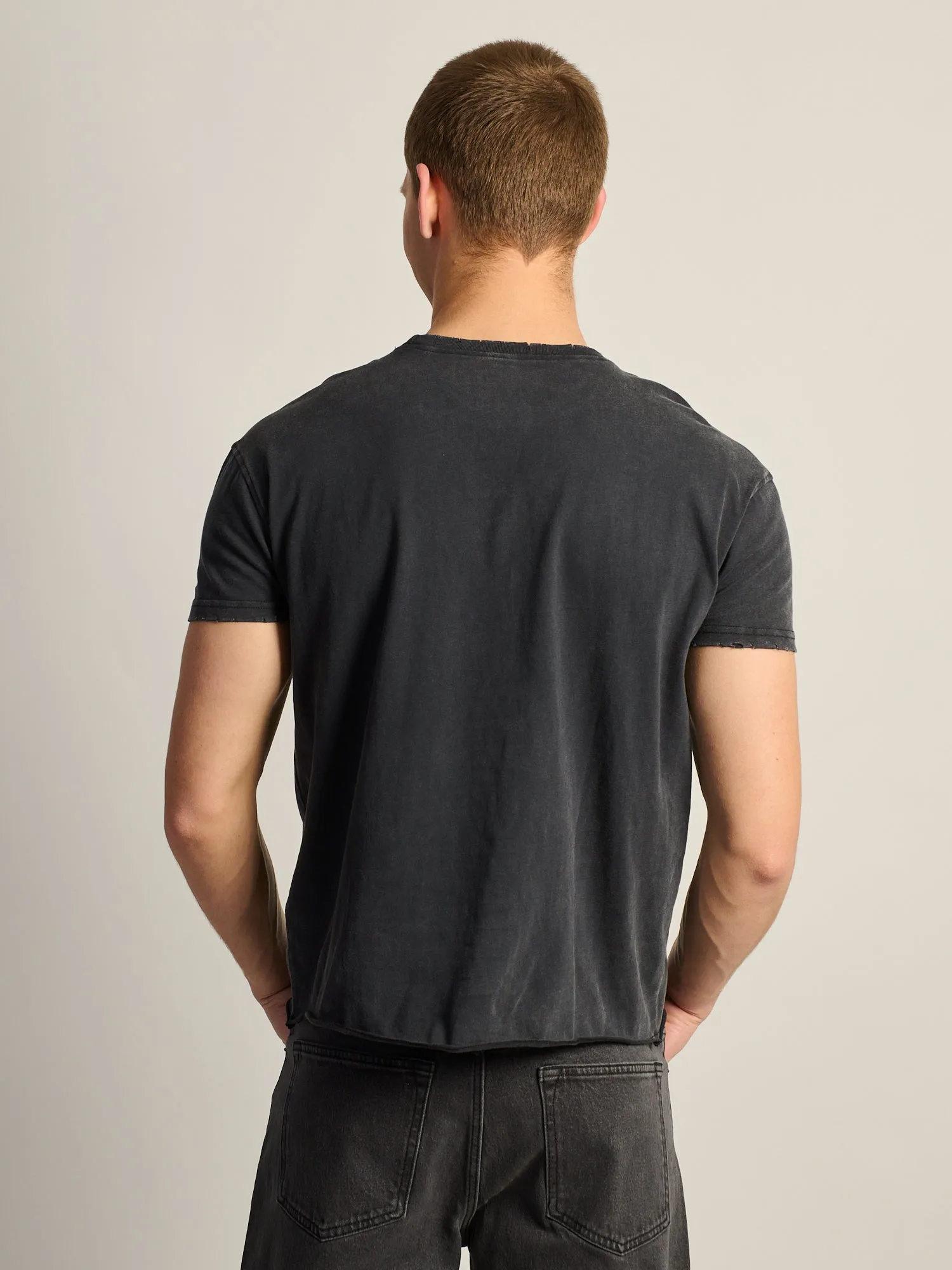 KOLBY SHORT CUT MUSCLE TEE - BLACK sold by Boathouse product image thumbnail 4