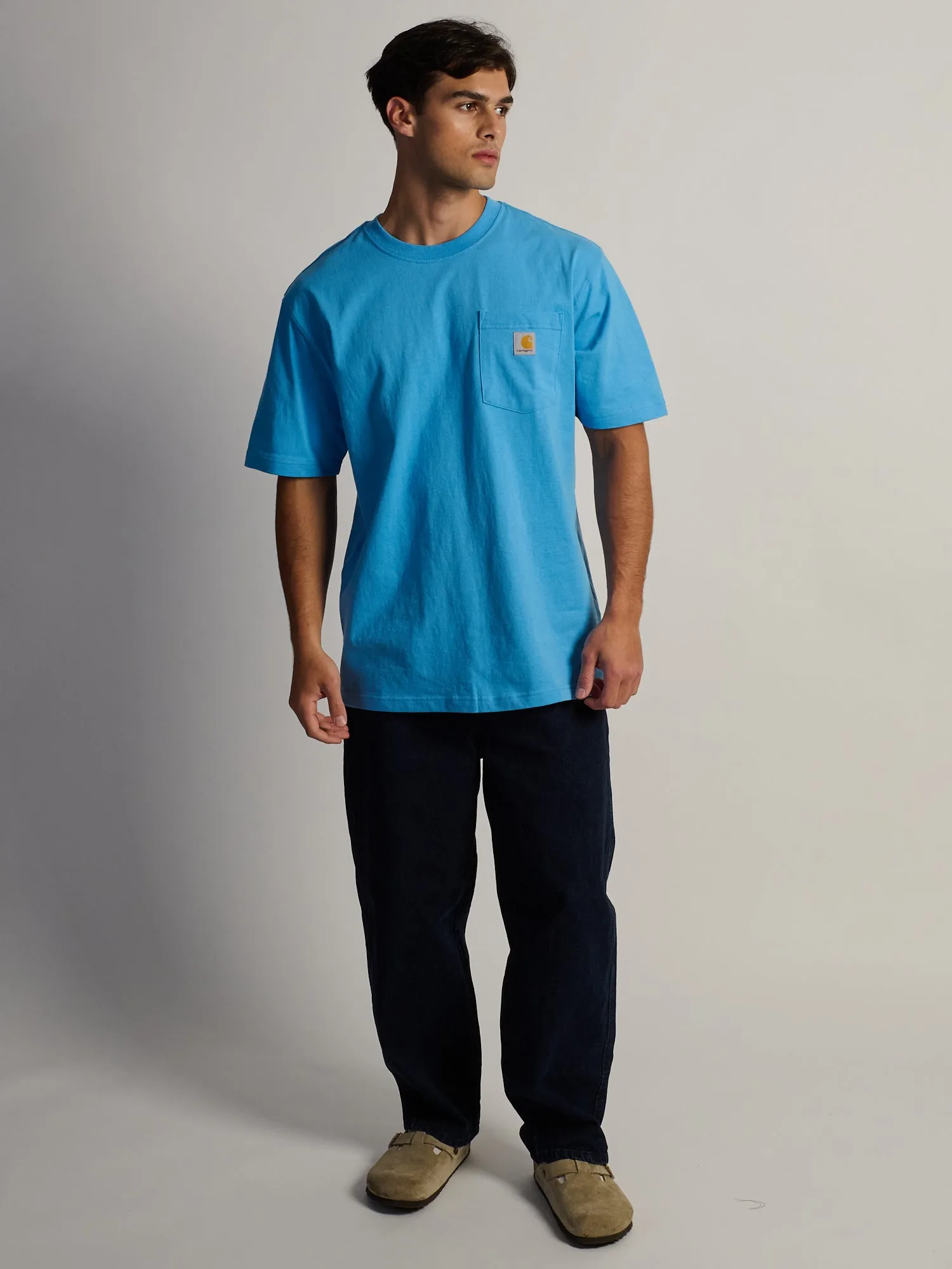 CARHARTT WORKWEAR POCKET T-SHIRT - BLUE sold by Boathouse product image thumbnail 2