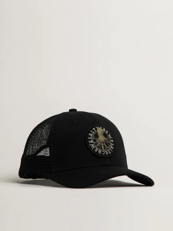 SALTY CREW TENTACLES RETRO TRUCKER HAT - BLACK sold by Boathouse