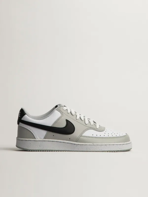 MENS NIKE COURT VISION LOW SNEAKER - GREY FOG sold by Boathouse