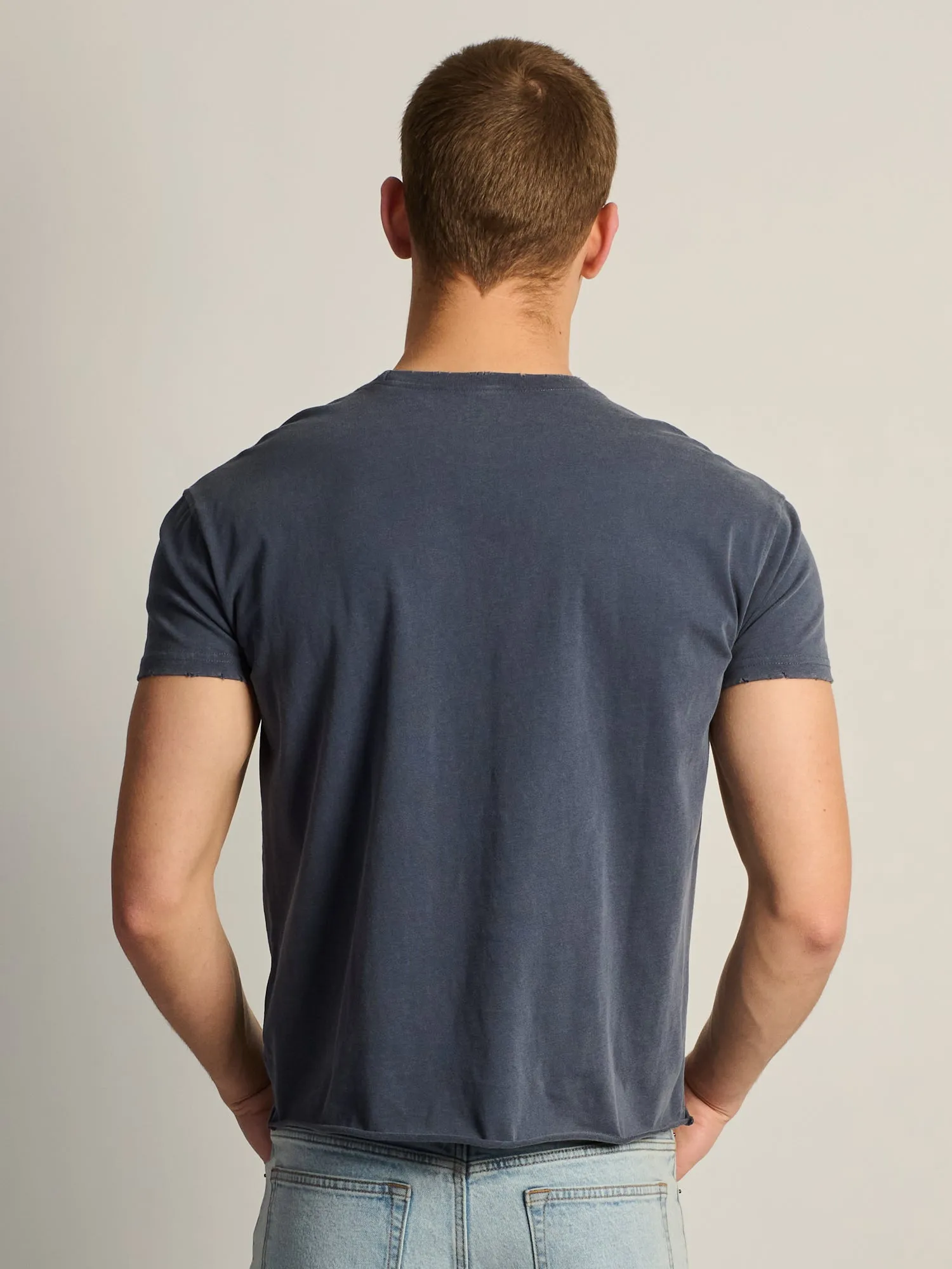 KOLBY SHORT CUT MUSCLE TEE - NAVY sold by Boathouse product image thumbnail 4