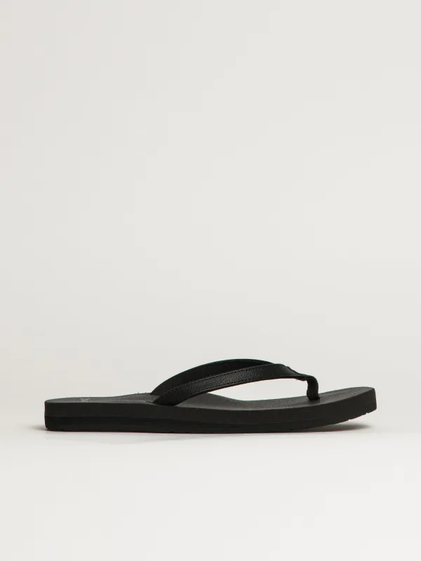 WOMENS SANUK YOGA JOY II SANDALS - BLACK made by Boathouse