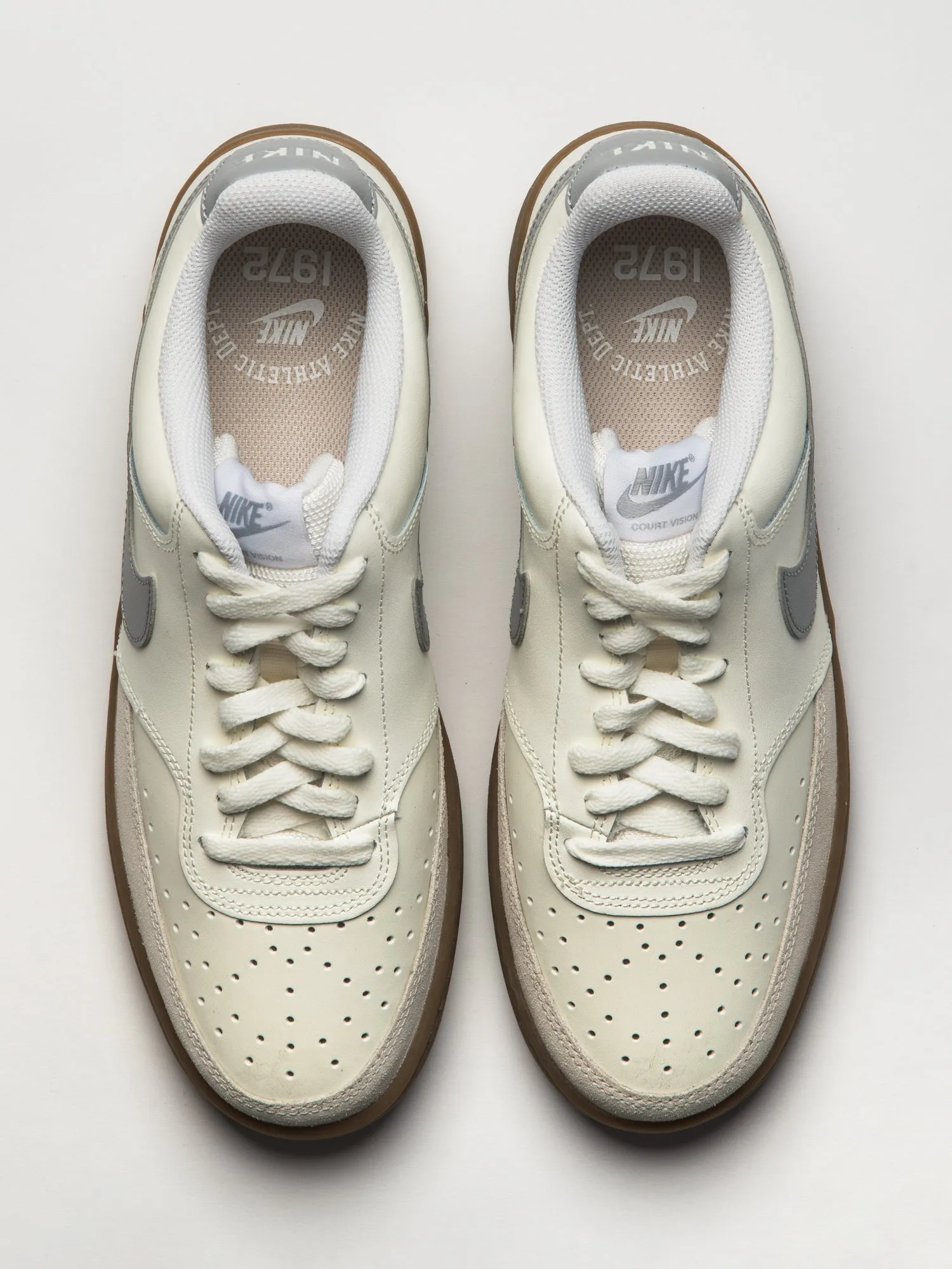 MENS NIKE COURT VISION LOW SNEAKER - WHITE/GREY sold by Boathouse product image thumbnail 4