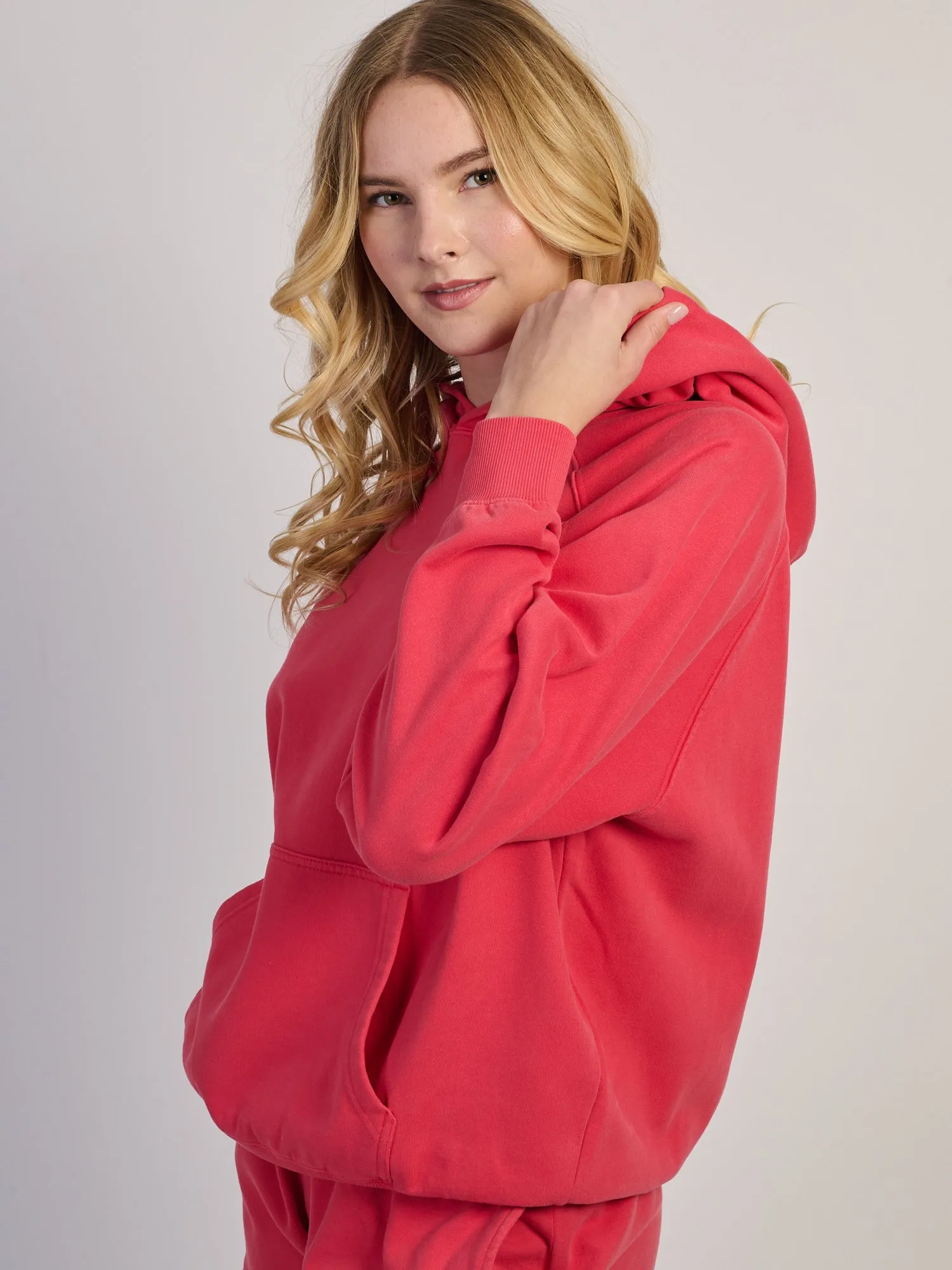 HARLOW CLOUD HOODIE - WASHED RED sold by Boathouse product image thumbnail 3