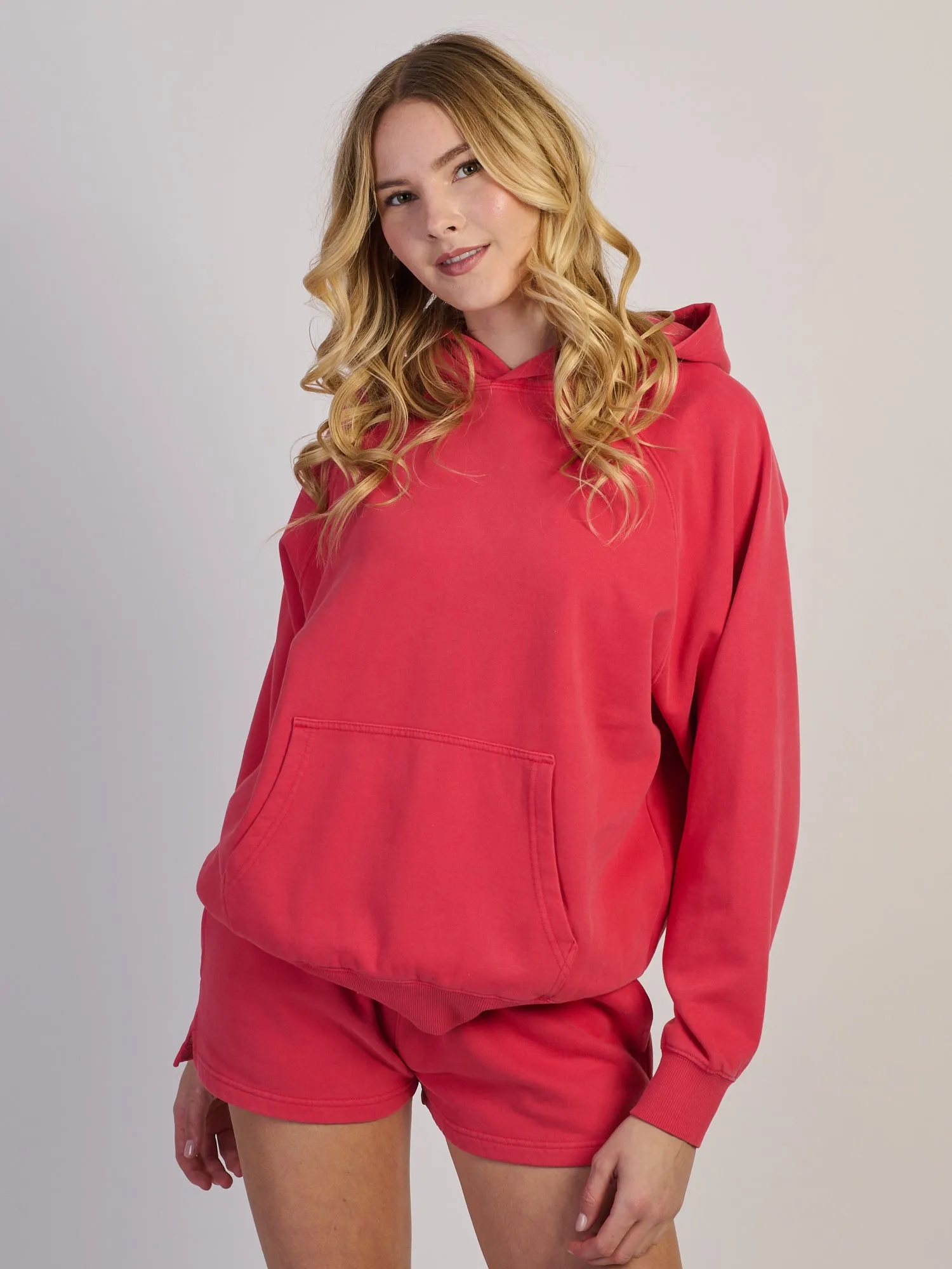 HARLOW CLOUD HOODIE - WASHED RED sold by Boathouse