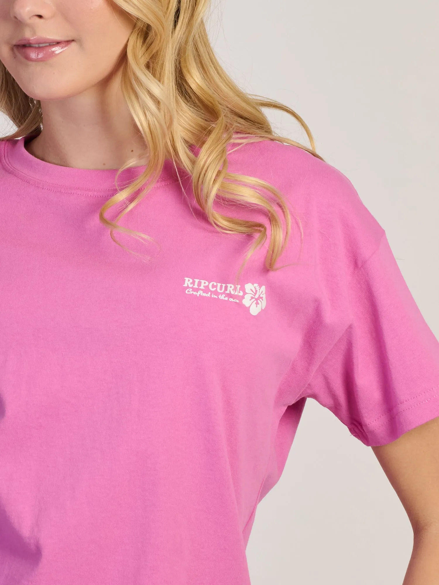 RIP CURL SURF PUFF PARTY PK RELAXED TEE - ROSE sold by Boathouse product image thumbnail 4