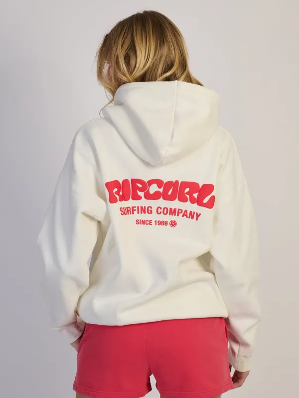 RIP CURL SURF PUFF HERITAGE HOODIE - CAYENNE sold by Boathouse