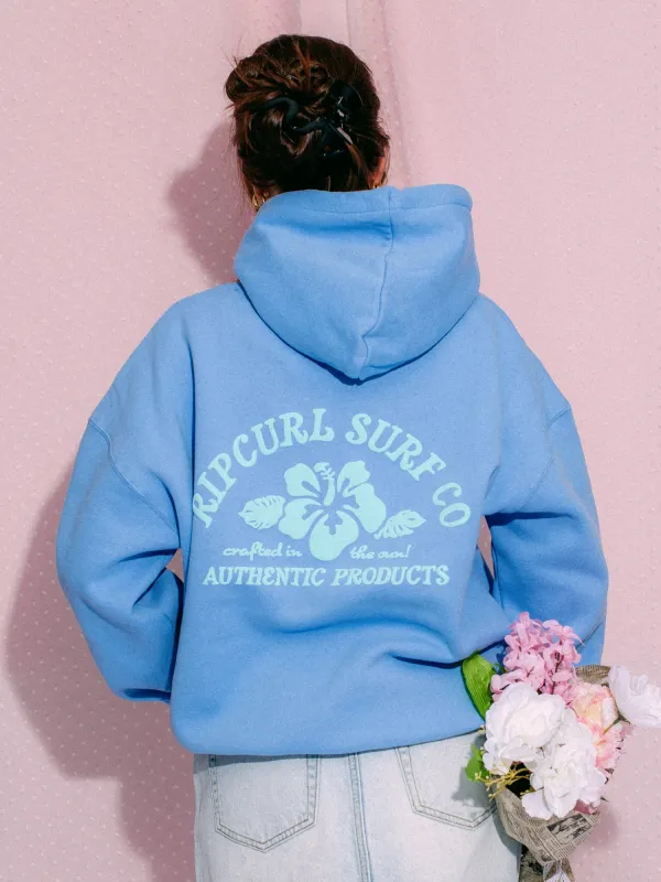 RIP CURL SURF PUFF HERITAGE HOODIE - BLUE sold by Boathouse