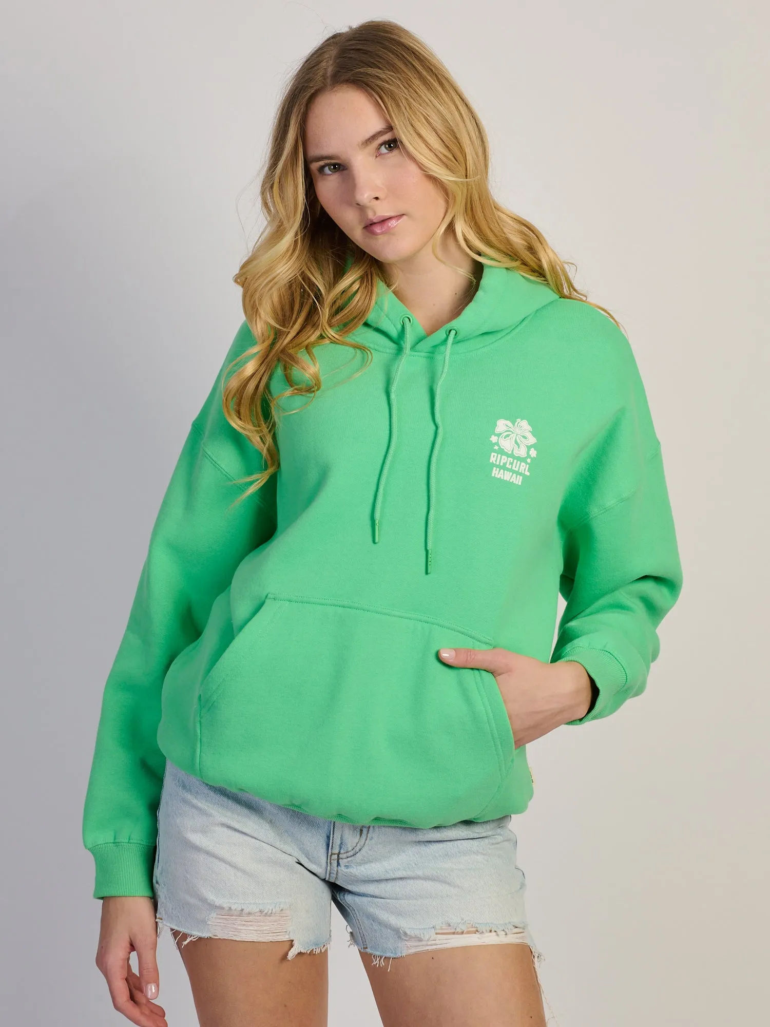 RIP CURL SURF PUFF HERITAGE HOODIE - GREEN sold by Boathouse product image thumbnail 3